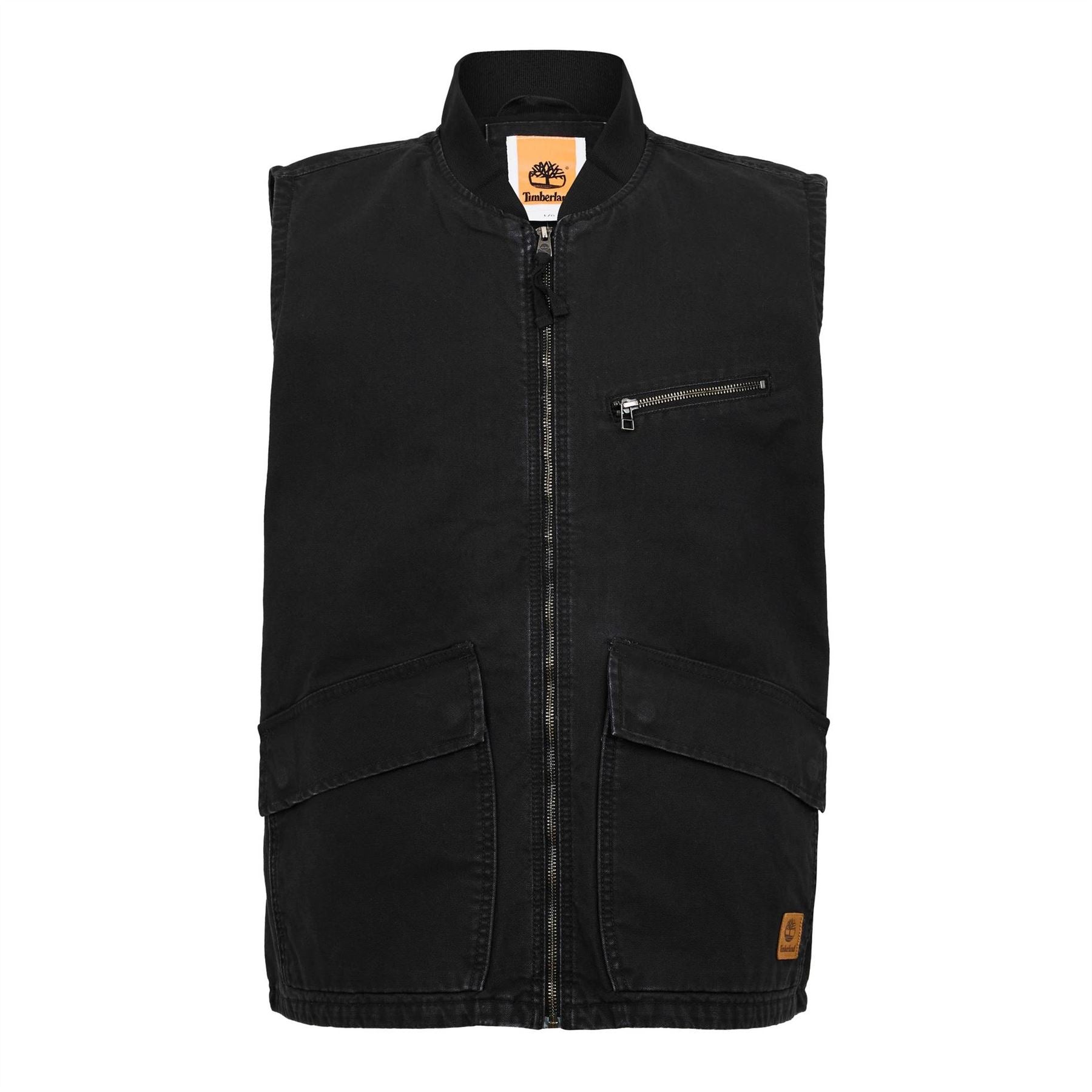 Timberland Wash Patterned Band Collar Gilet