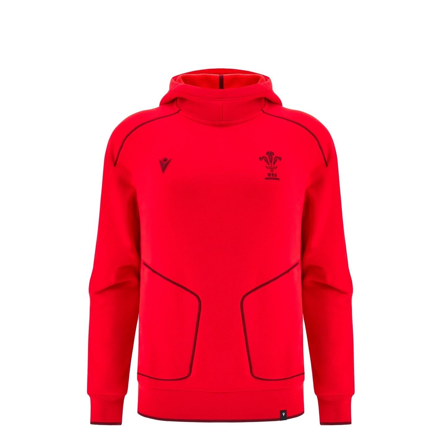 Macron Wales Rugby Travel Hoodie 2025 Juniors
