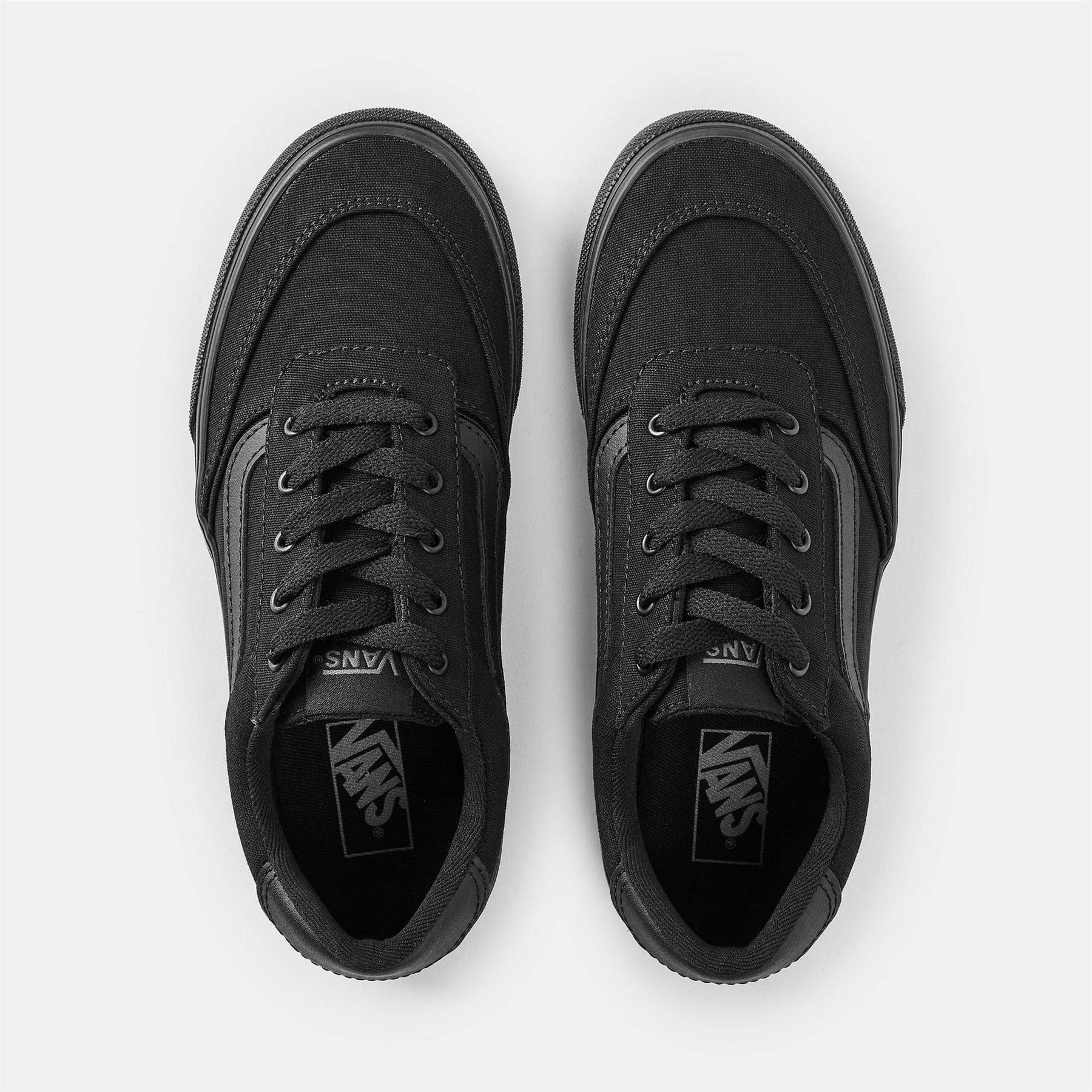 Vans Juniors Canvas Low Top Lace-Up Sneakers