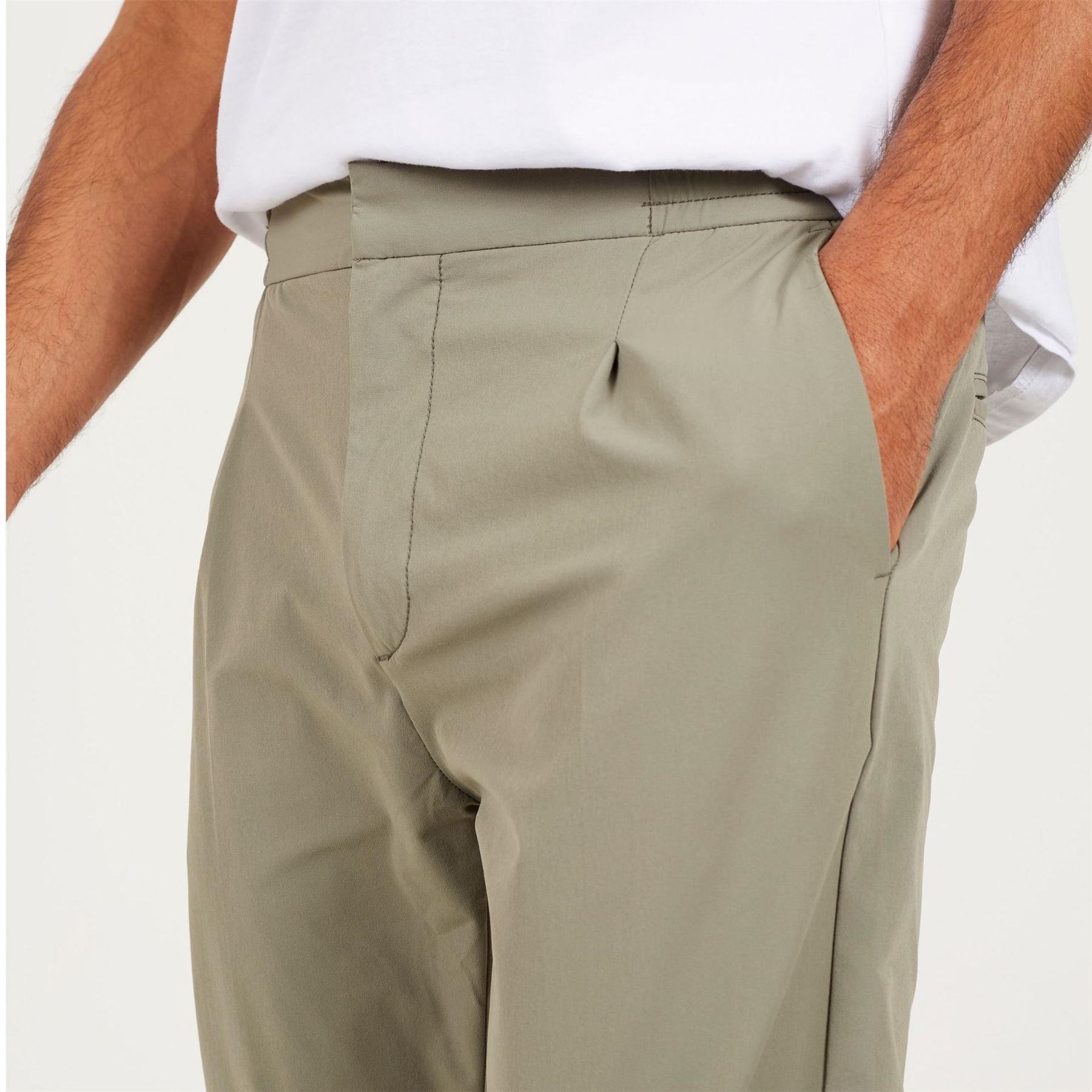 Brave Soul Mens Casual Chino Trousers Sage