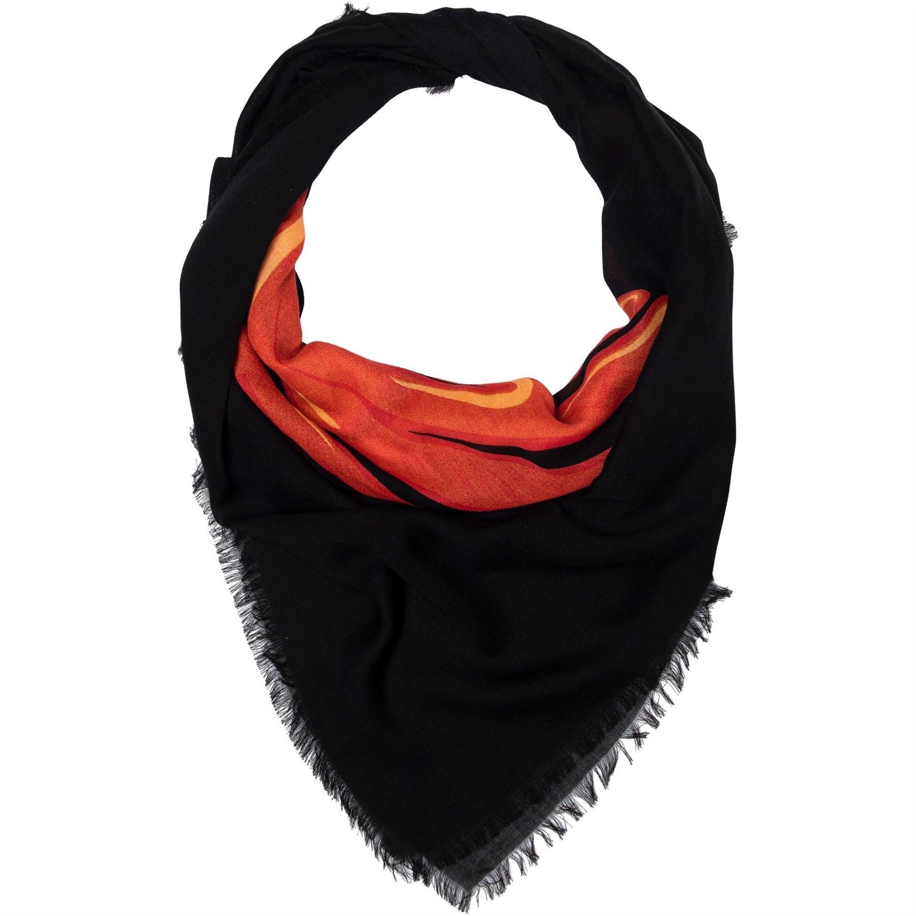 AllSaints Large Heart Logo Lightweight Scarf