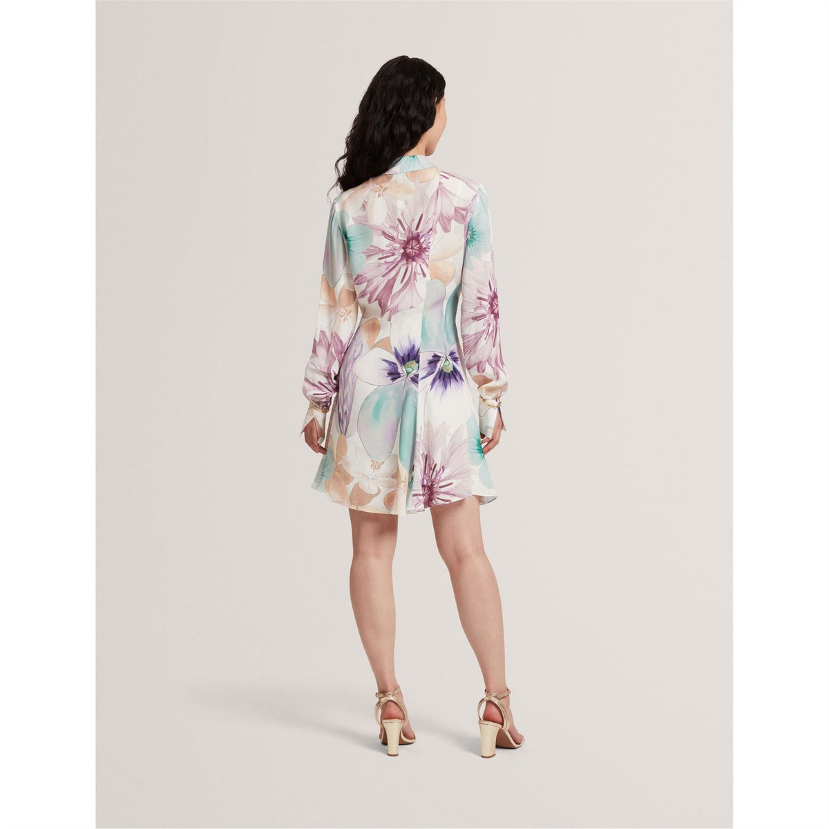 Ted Baker Mini Long Sleeve Shirt Dress