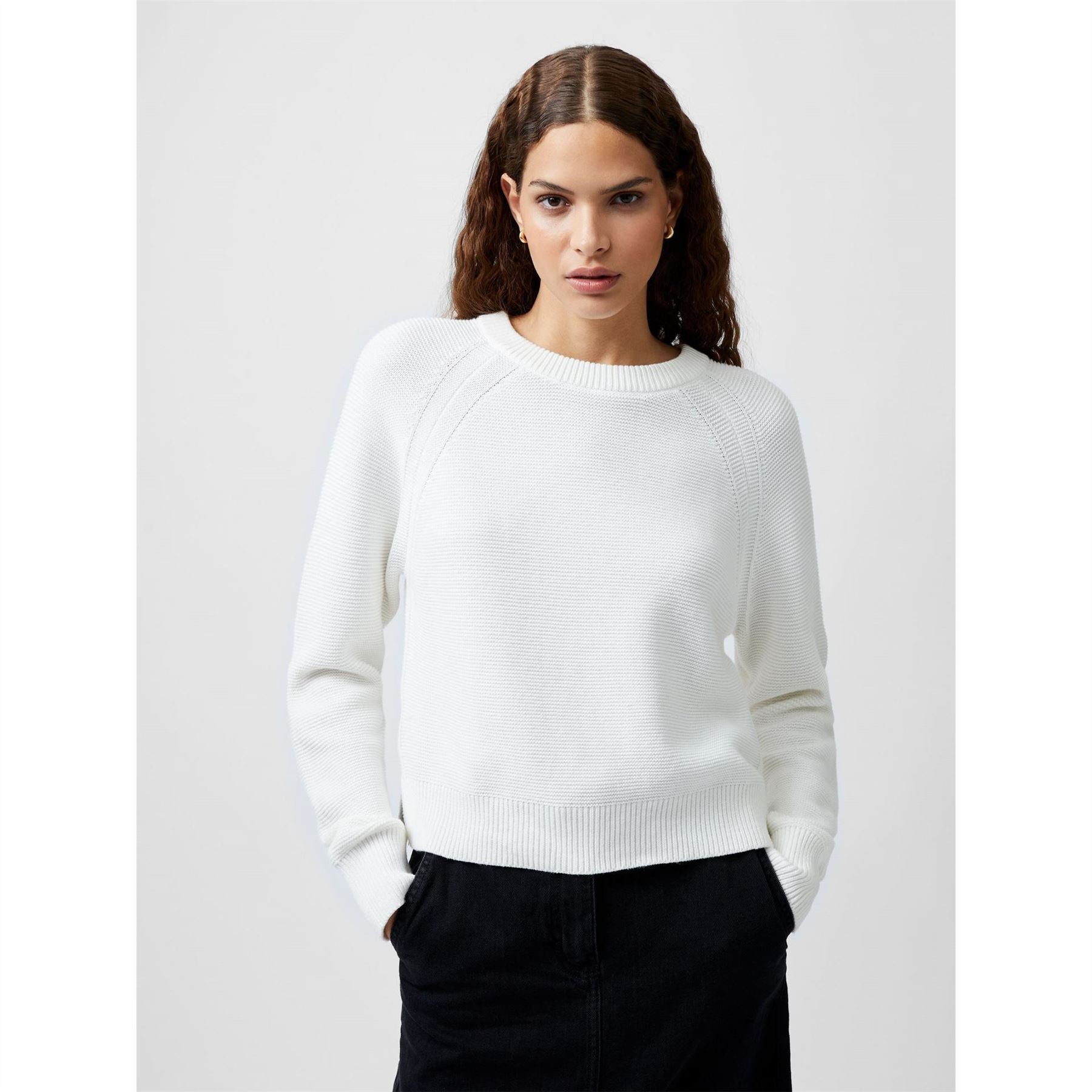 French Connection Lily Crew Neck Relaxed Fit Sweater