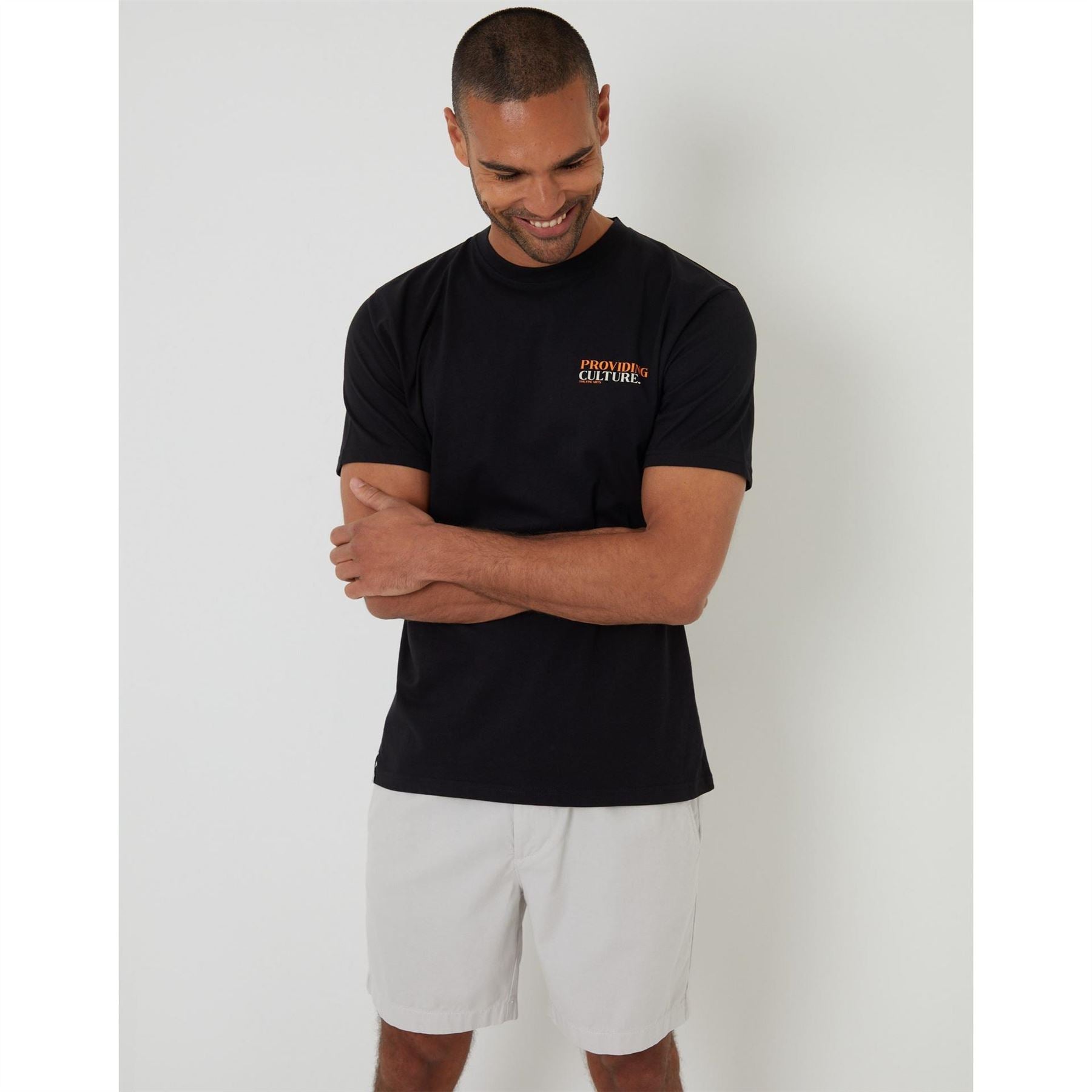 Threadbare Regular Fit Lettering Crew Neck T-Shirt