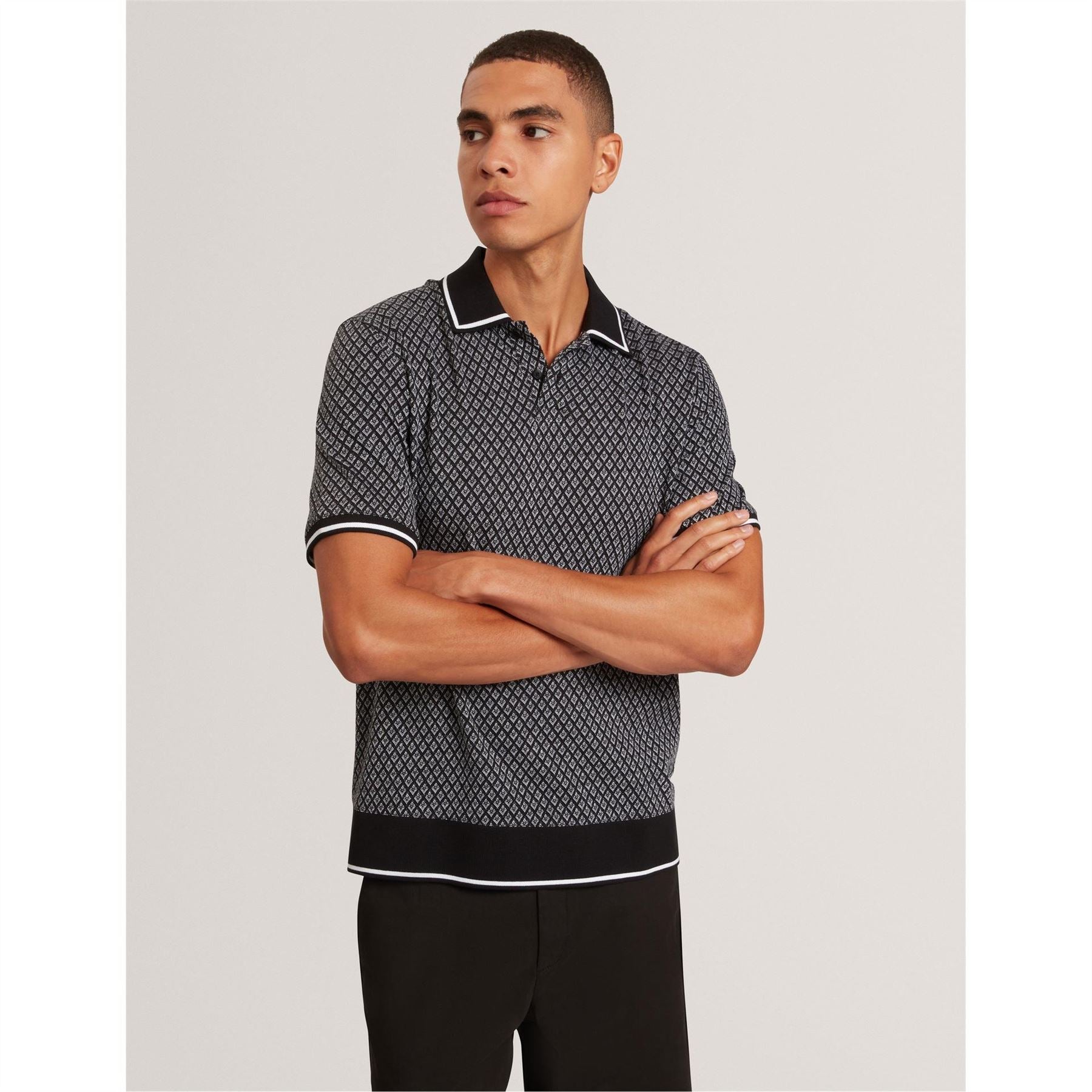 Ted Baker Collared Neck Short Sleeve Polo Shirt