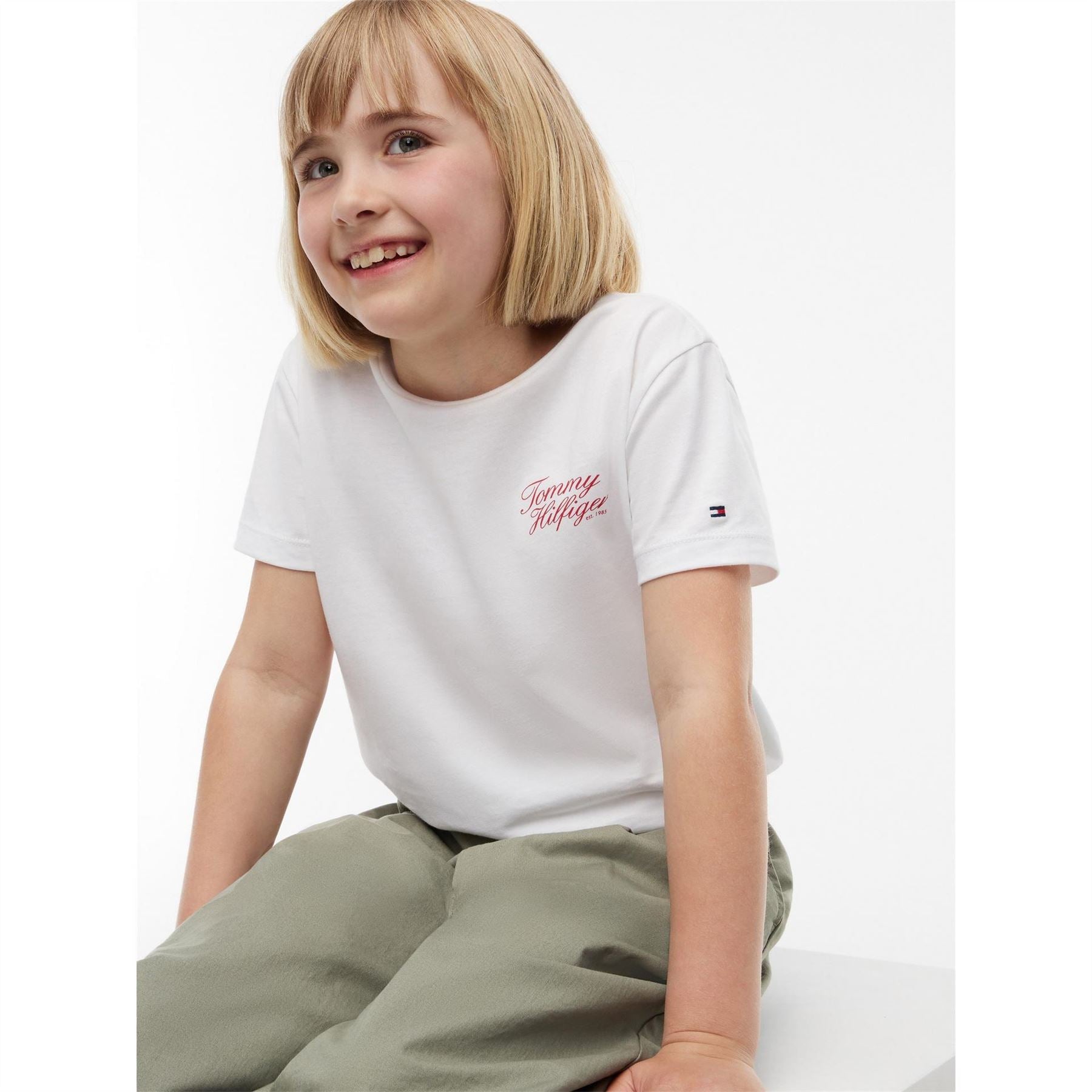 Tommy Hilfiger Ss Script Tee Jn64