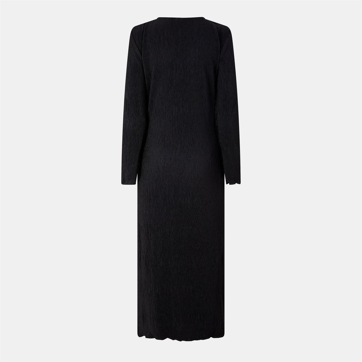 Pieces Kni Crew Neck Long Sleeve Midi Dress