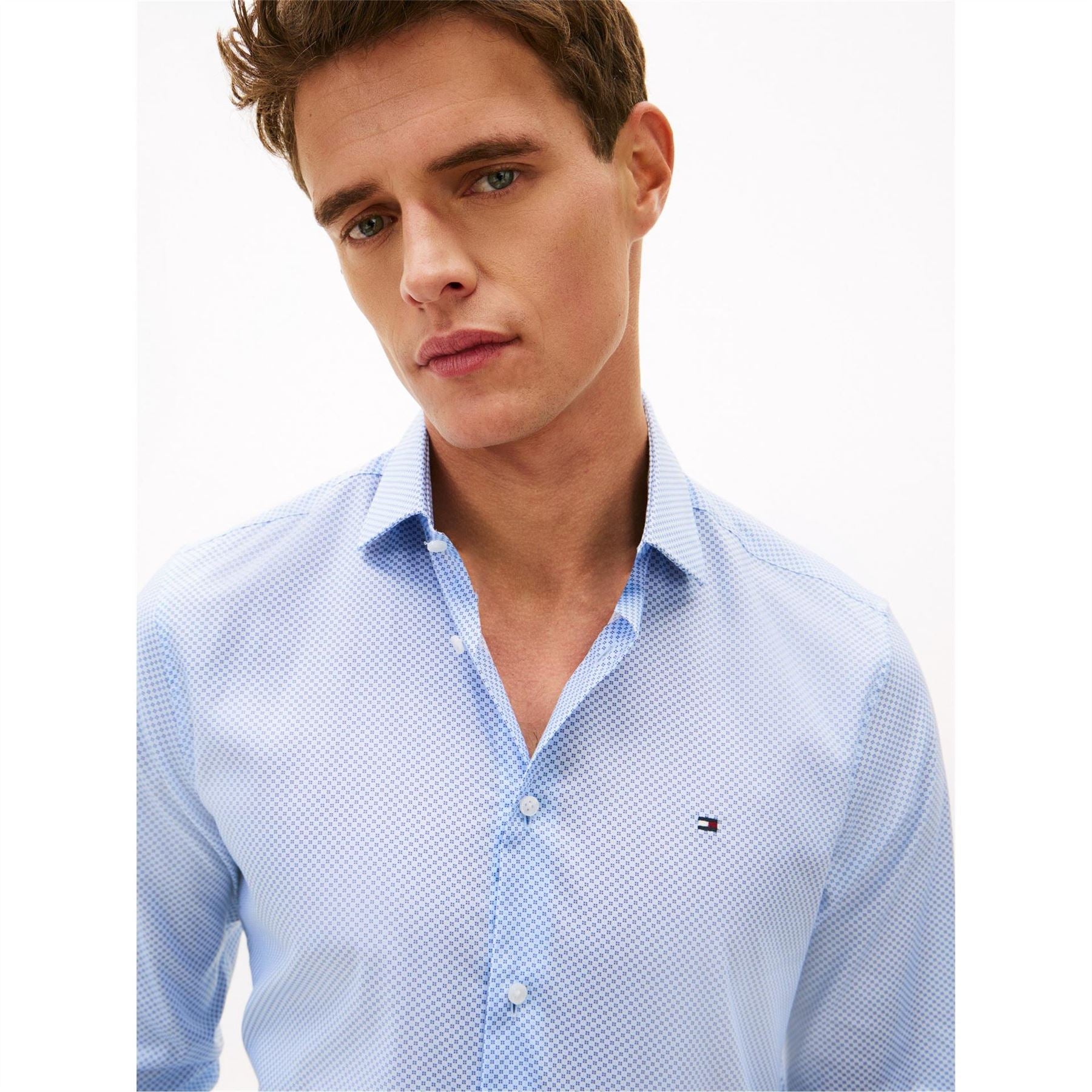 Tommy Hilfiger Long Sleeve Patterned Shirt