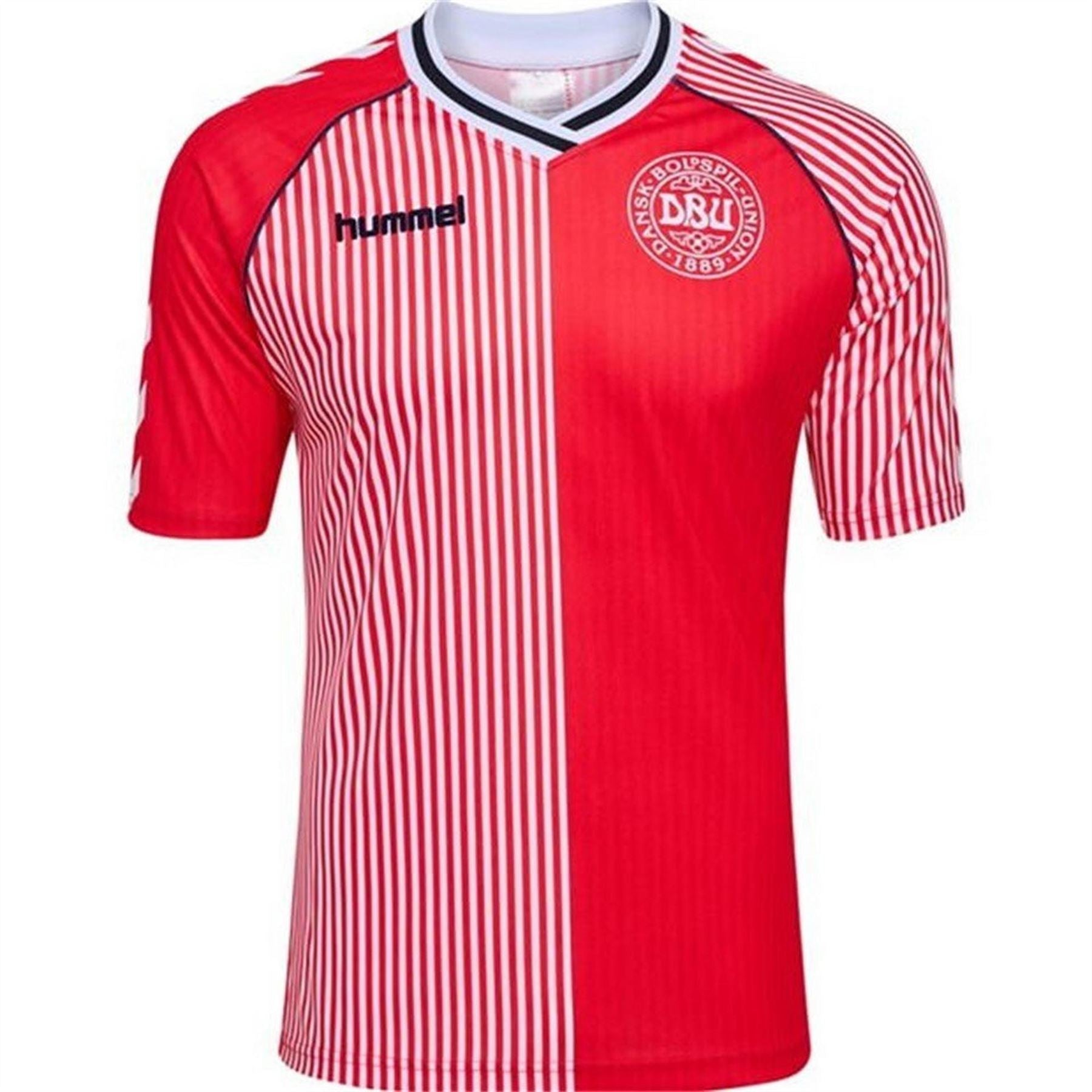 Hummel Denmark RetrOvershirtt 1986 Juniors