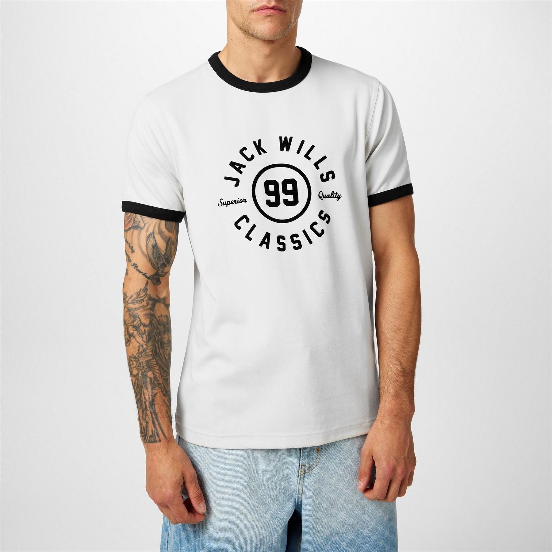 Jack Wills Jw Ringer Graphic Regular Fit T-Shirt