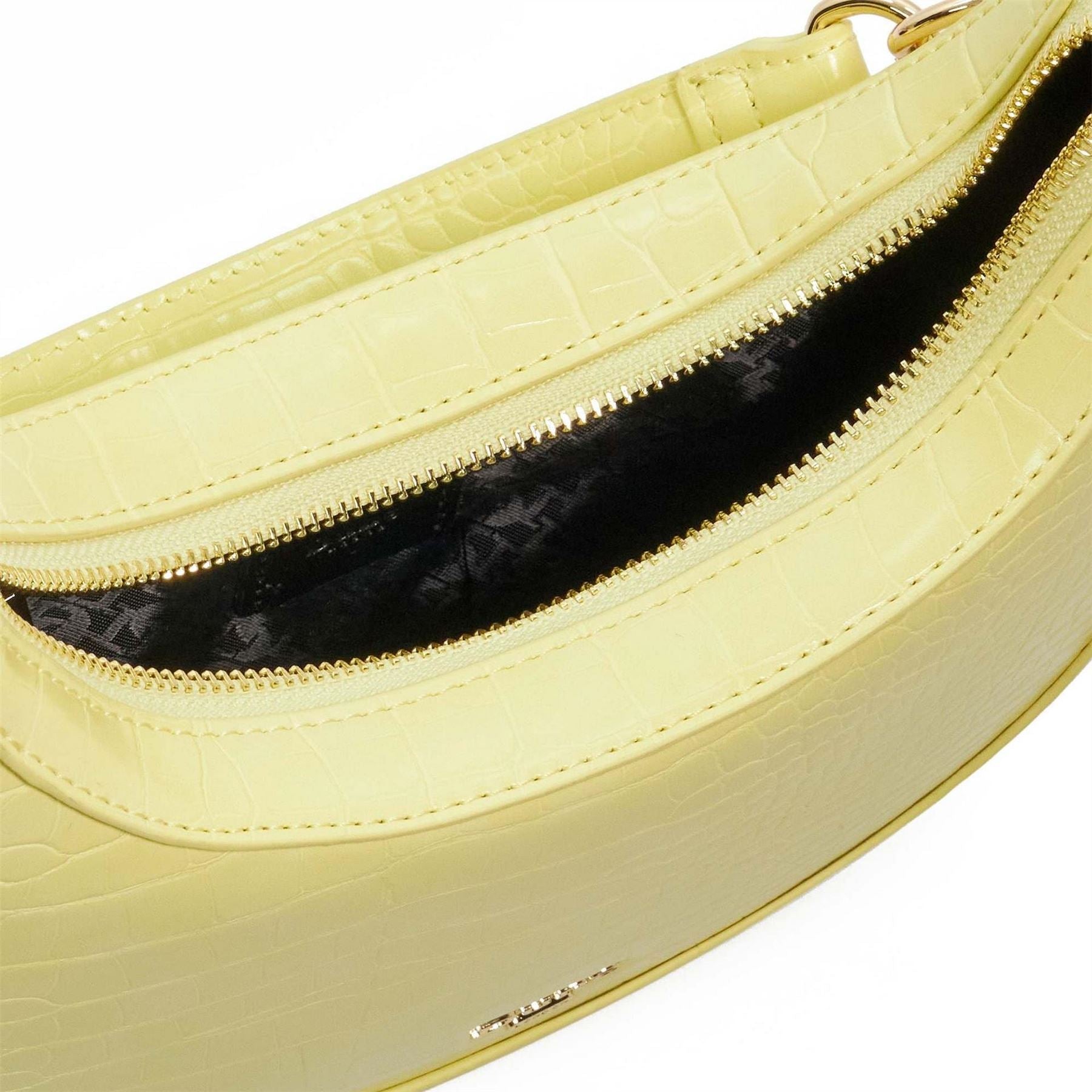 Dune London Diversion Marble Patterned Crescent Hobo Bag