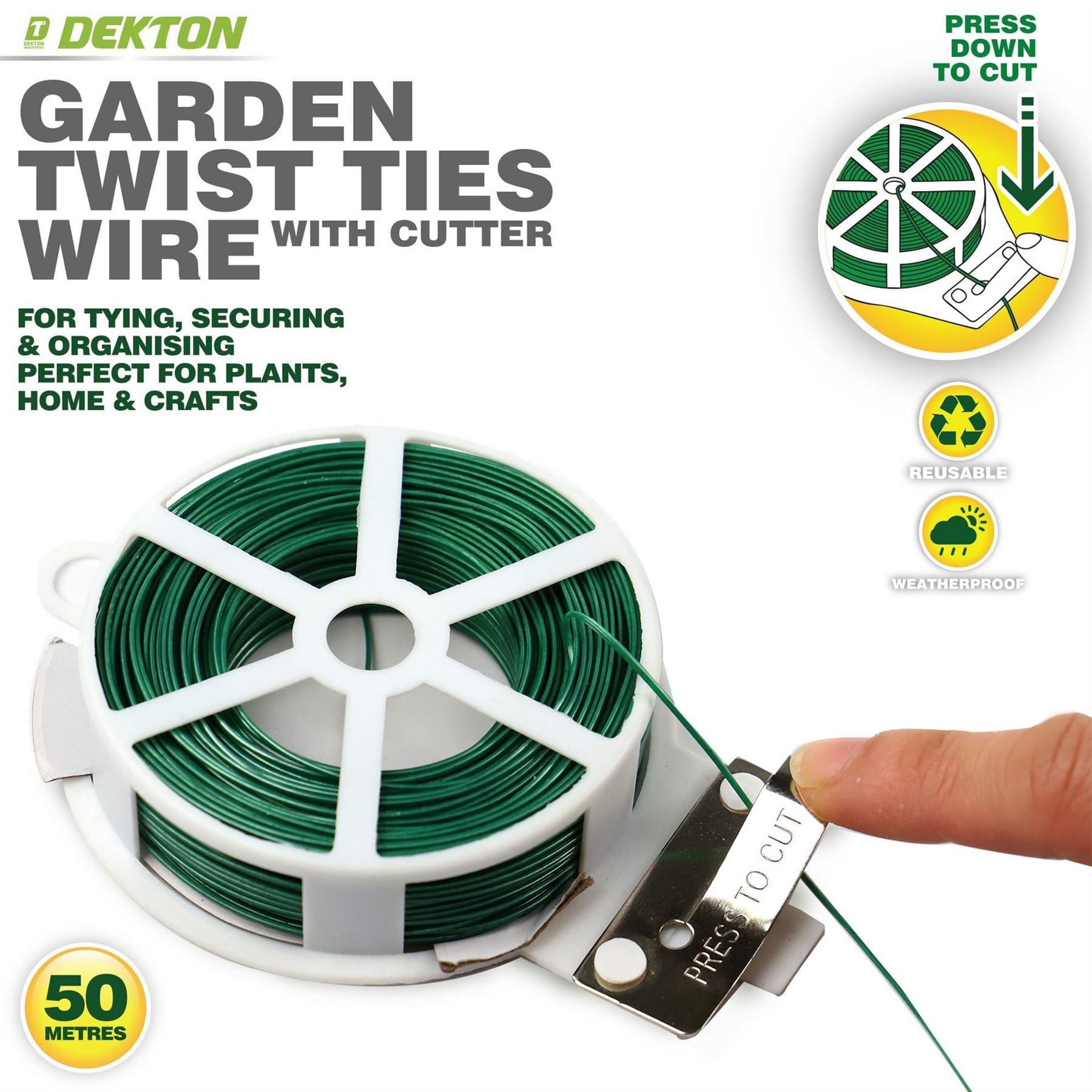 Dekton 50m Garden Twist Tie
