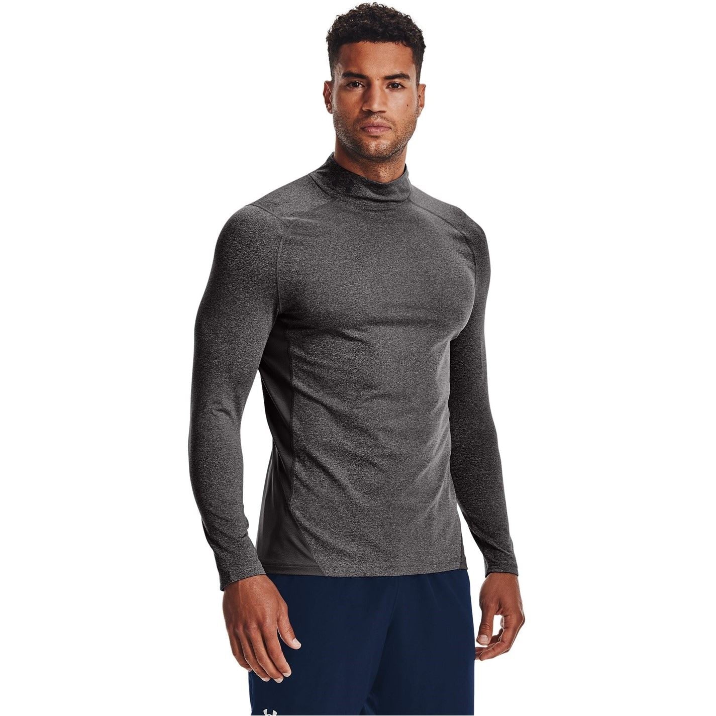 Under Armour Mens Armour Ua Cg Fitted Mock Baselayer Top