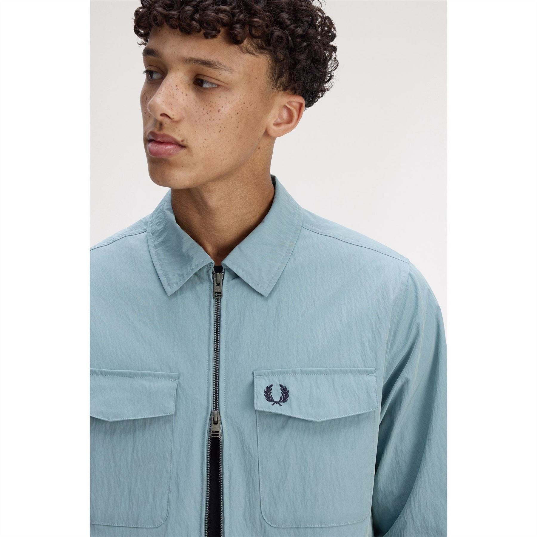 Fred Perry  Long Sleeve Zip Overshirt