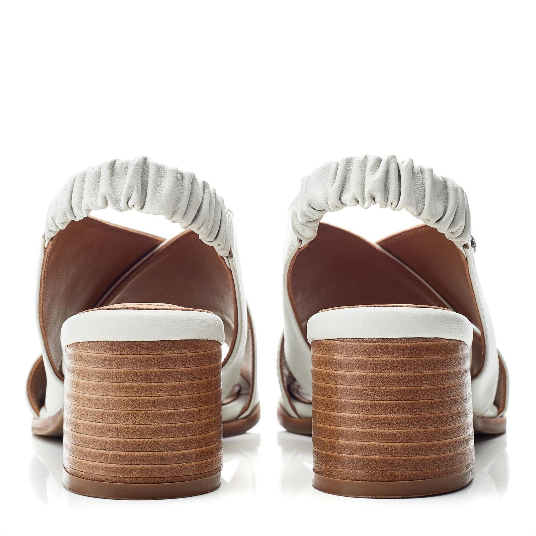 Moda in Pelle Block Heel Court Shoes