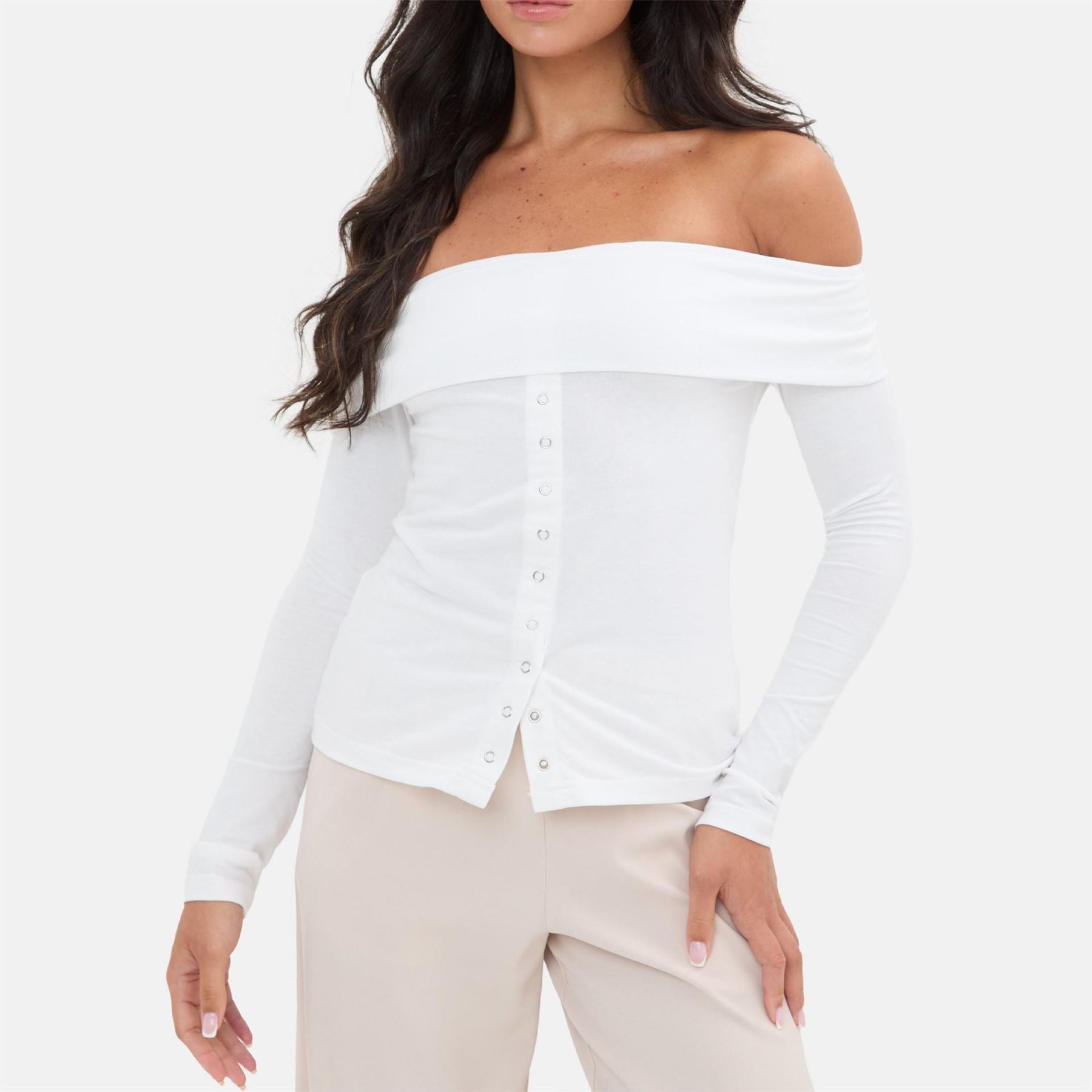 I Saw It First Front Bardot Top