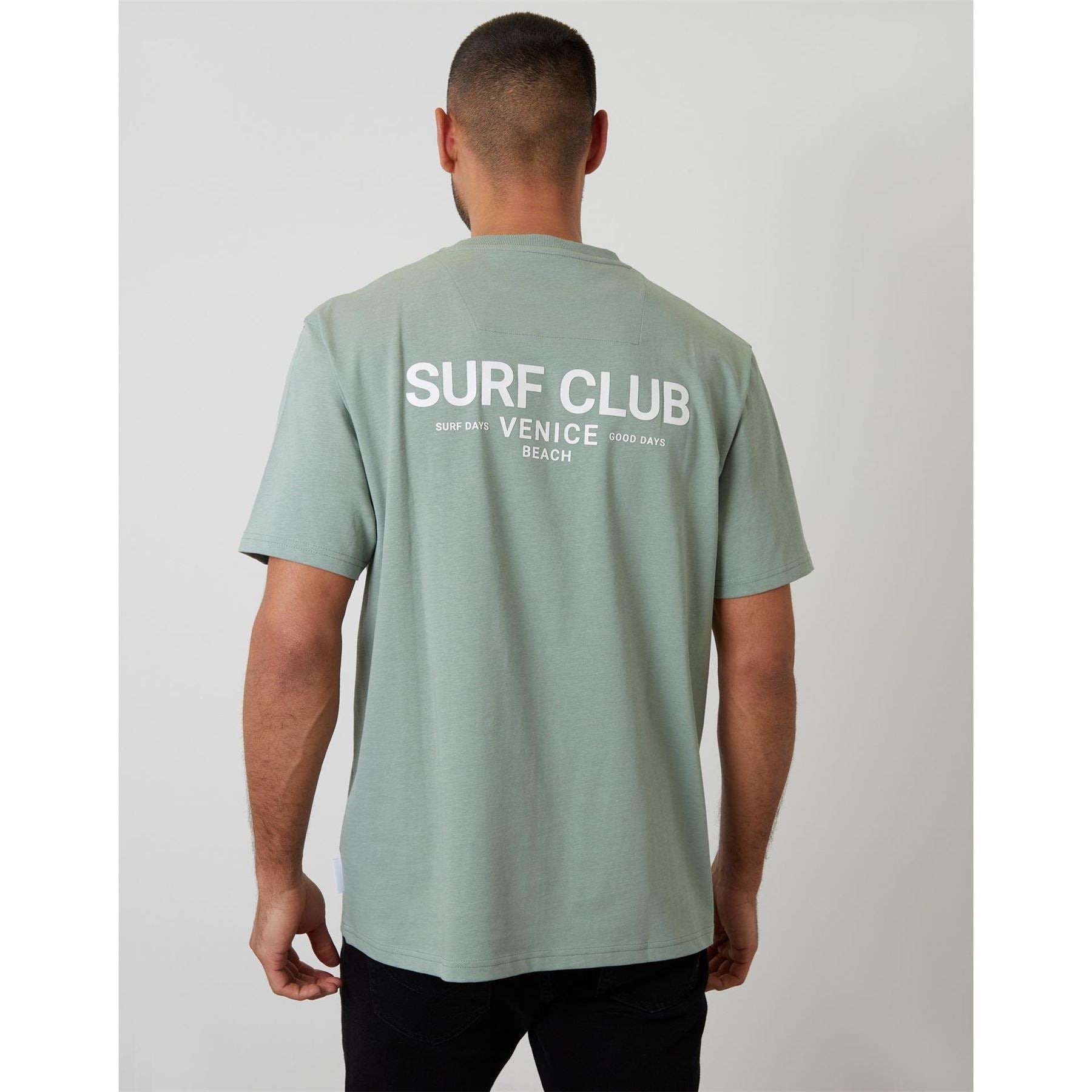 Threadbare Watson Text Graphic Regular Fit Crew Neck T-Shirt