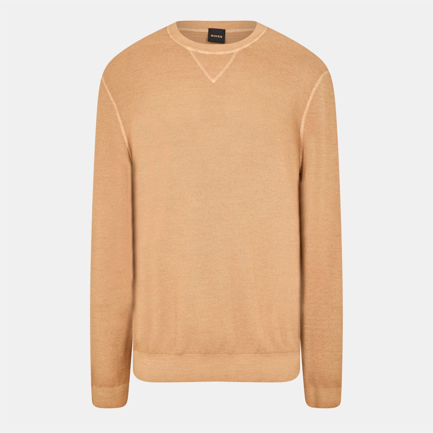 Boss Regular Fit Crew Neck Long Sleeve Sweater