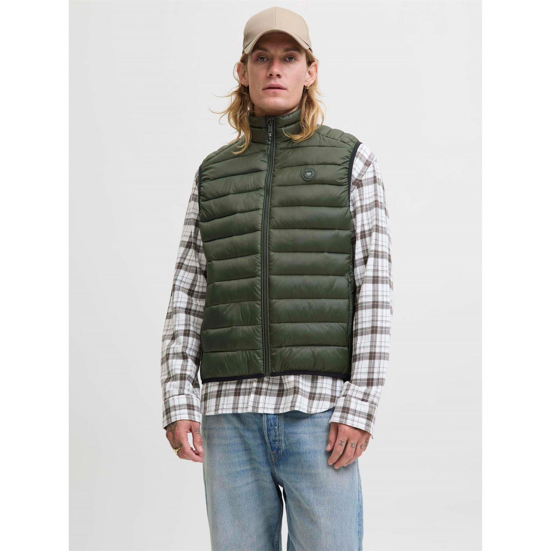 Jack and Jones Mens Bradley Puffer Gilet