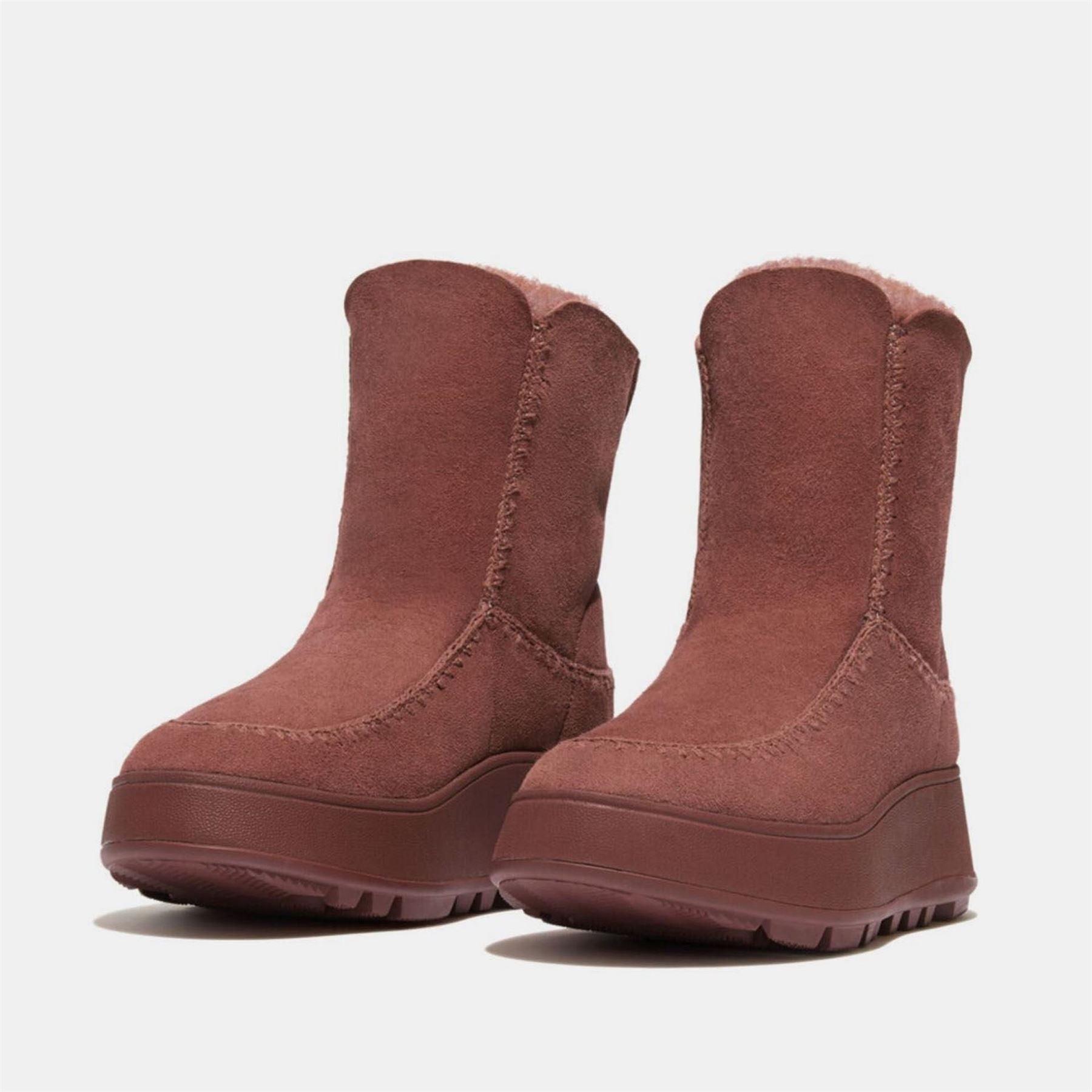 Fitflop Mode Shearling Flatform Boots