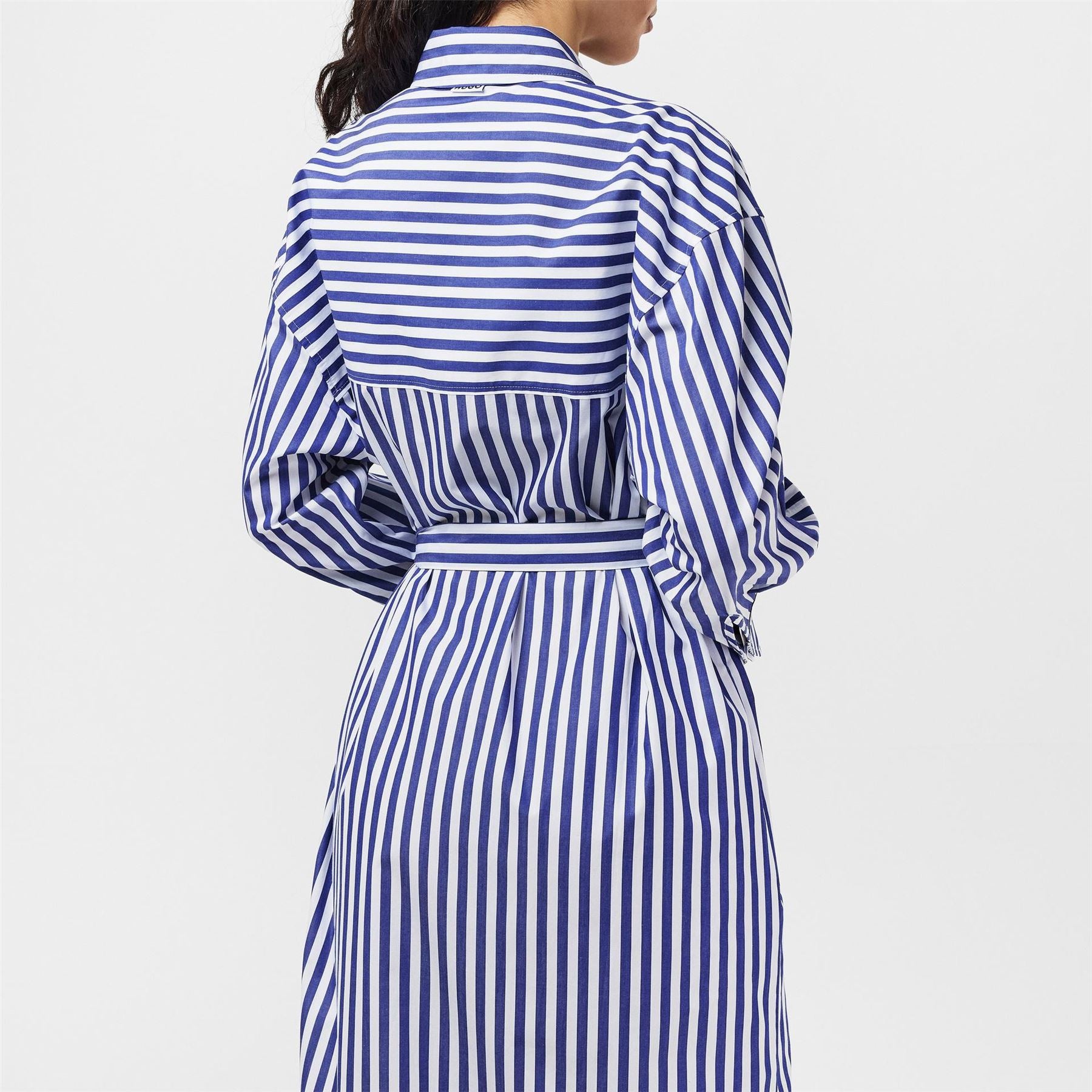Hugo Collared Neck Midi Dress