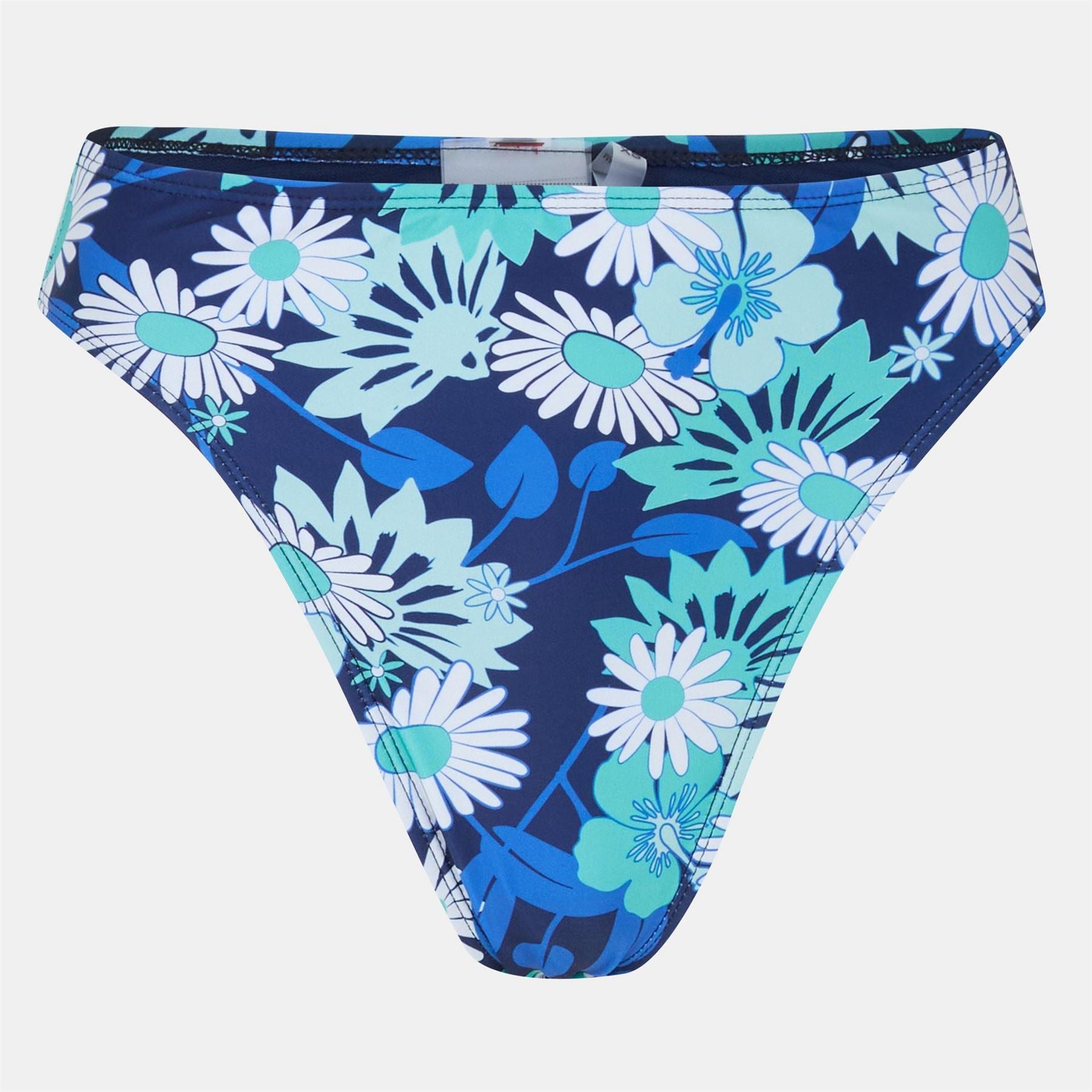 Brave Soul Print High Waisted Bikini Bottoms