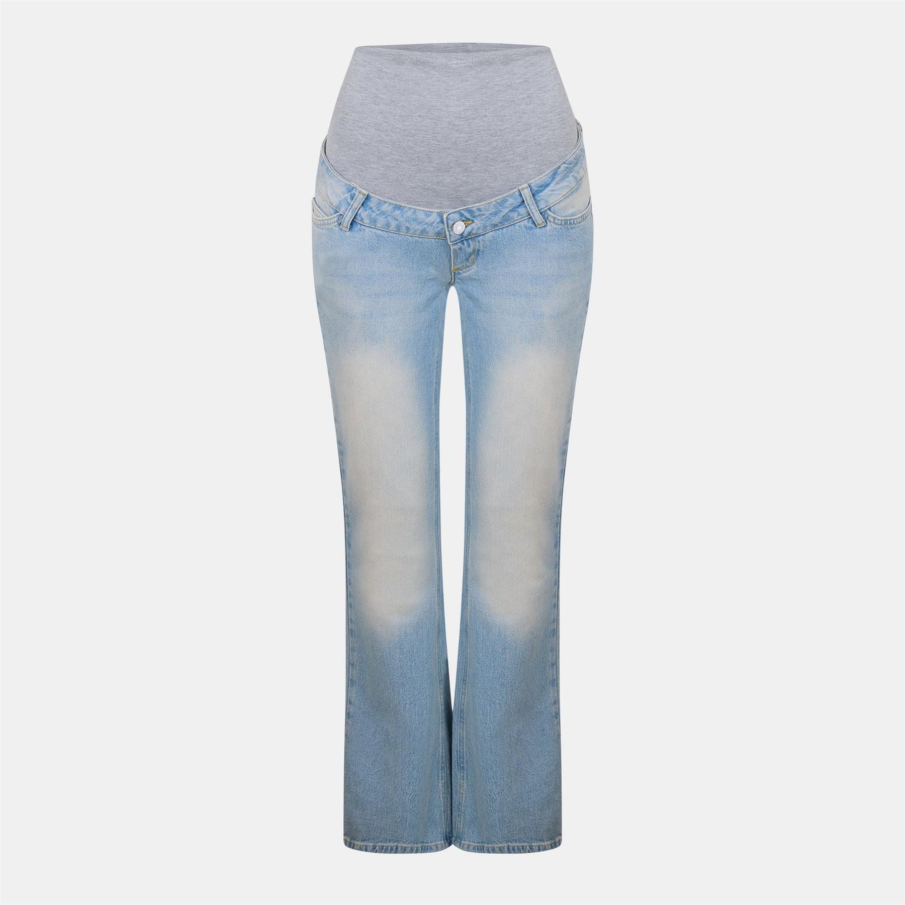 Mamalicious Flared Five Pocket Design Jeans
