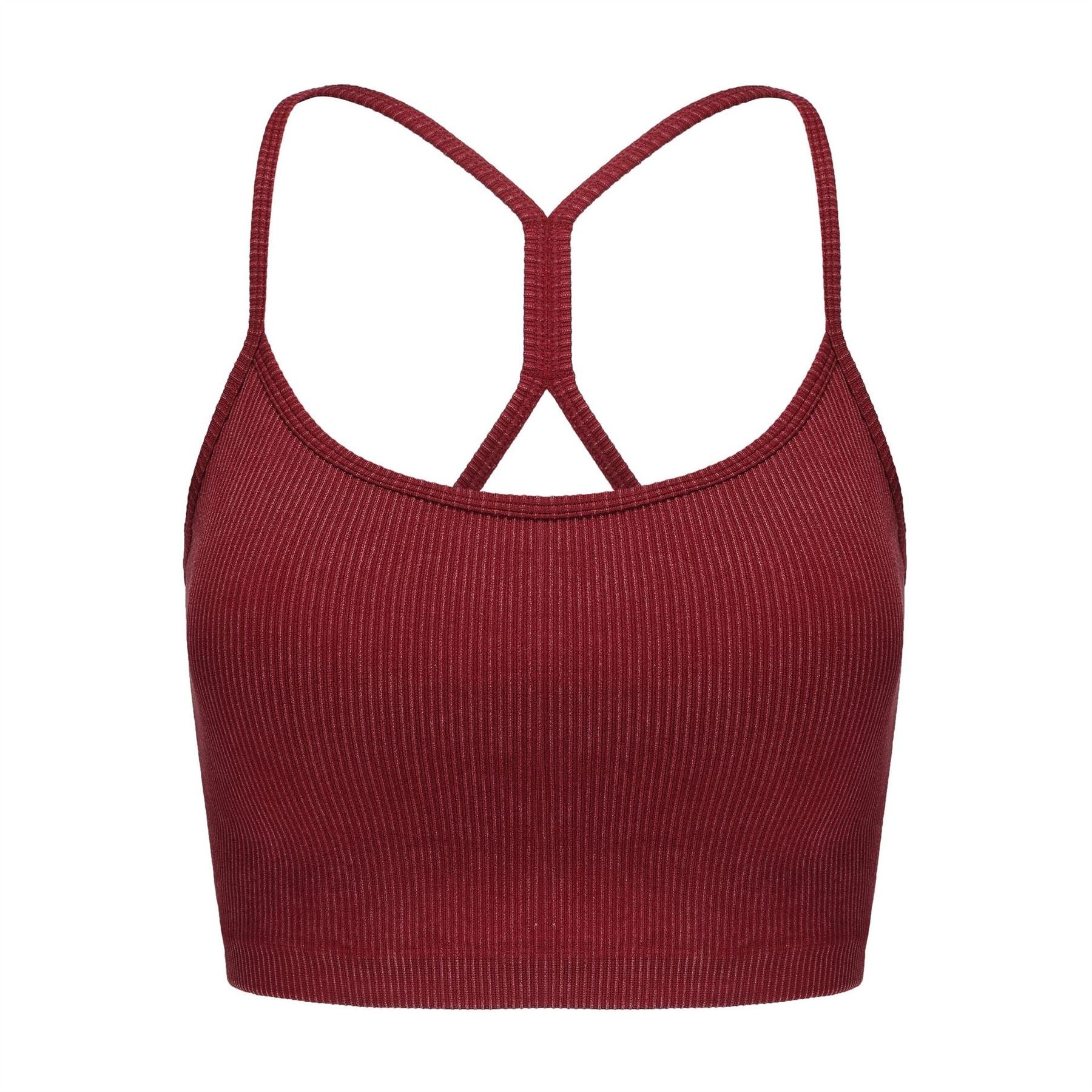 Slazenger 2 Pack Snug Fit Cropped Bra Tank