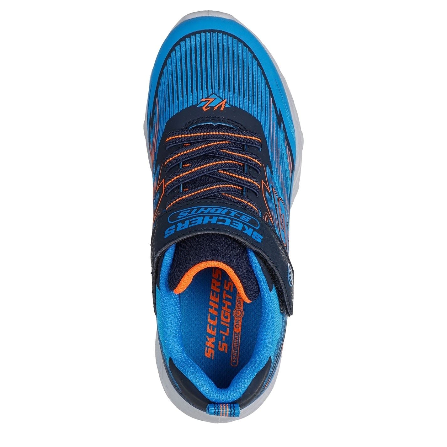 Skechers Lighted Gore  And  Strap Sneaker W 3d P Light Up Trainers Boys