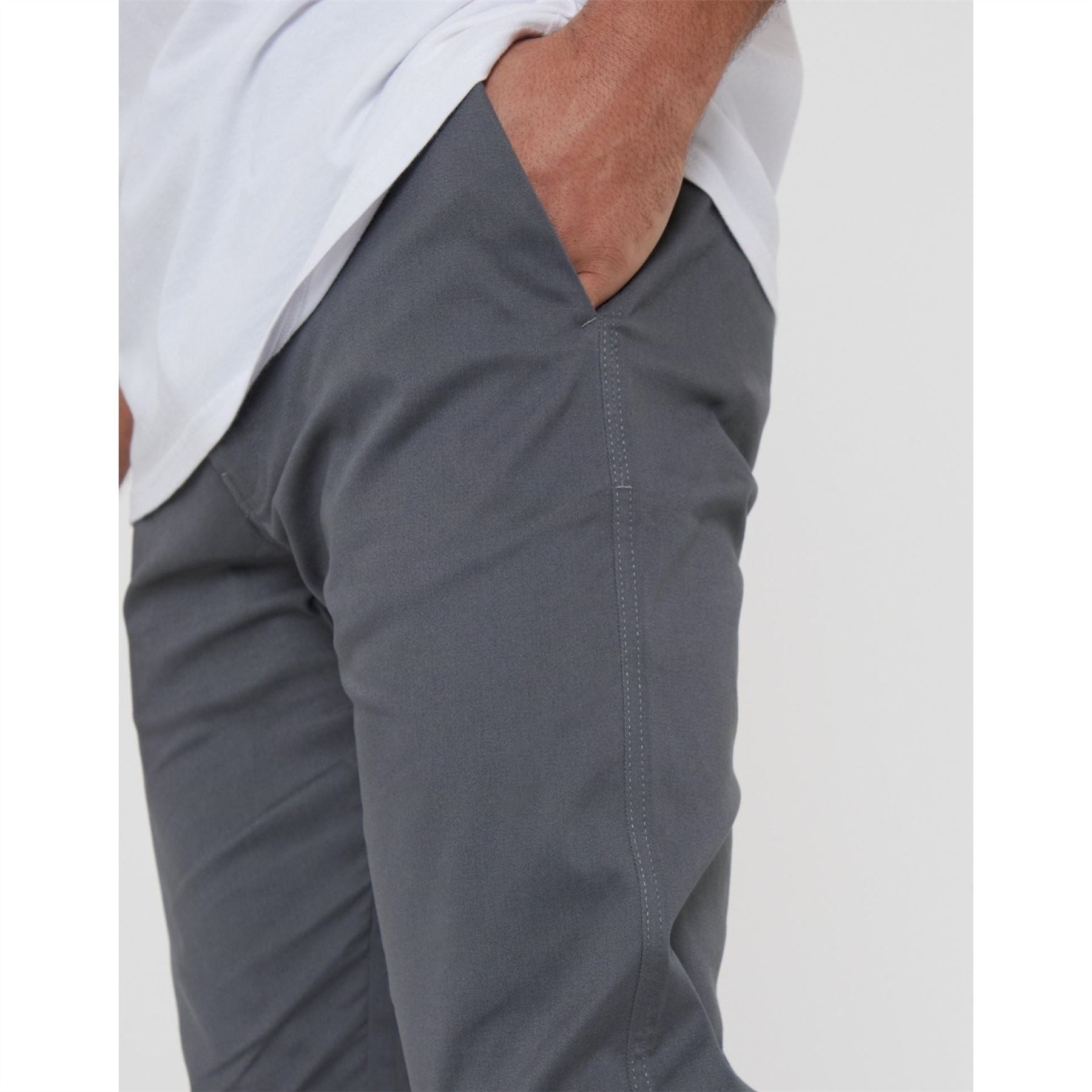 Threadbare Cast Solid Patterned Slim Trousers