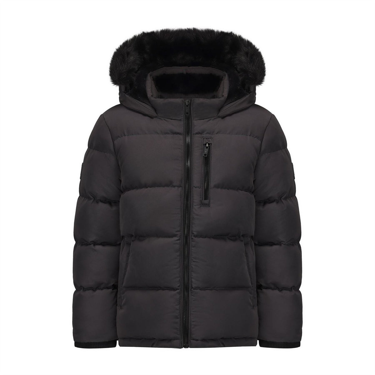 SoulCal Boys 2 Zip Bubble Jacket Junior