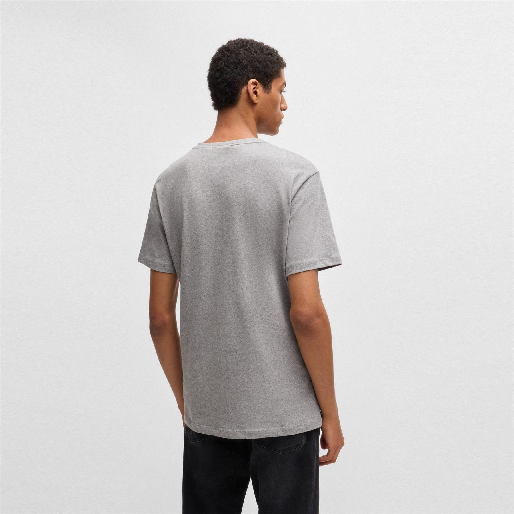 Boss BOSS ORANGE Tales T Shirt with Logo Patch Premium Cotton
