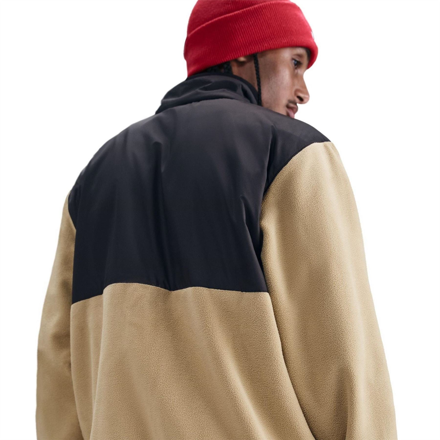 Nike Solid Patterned Full Zipper Sweat Jacket with Zipped Pocket