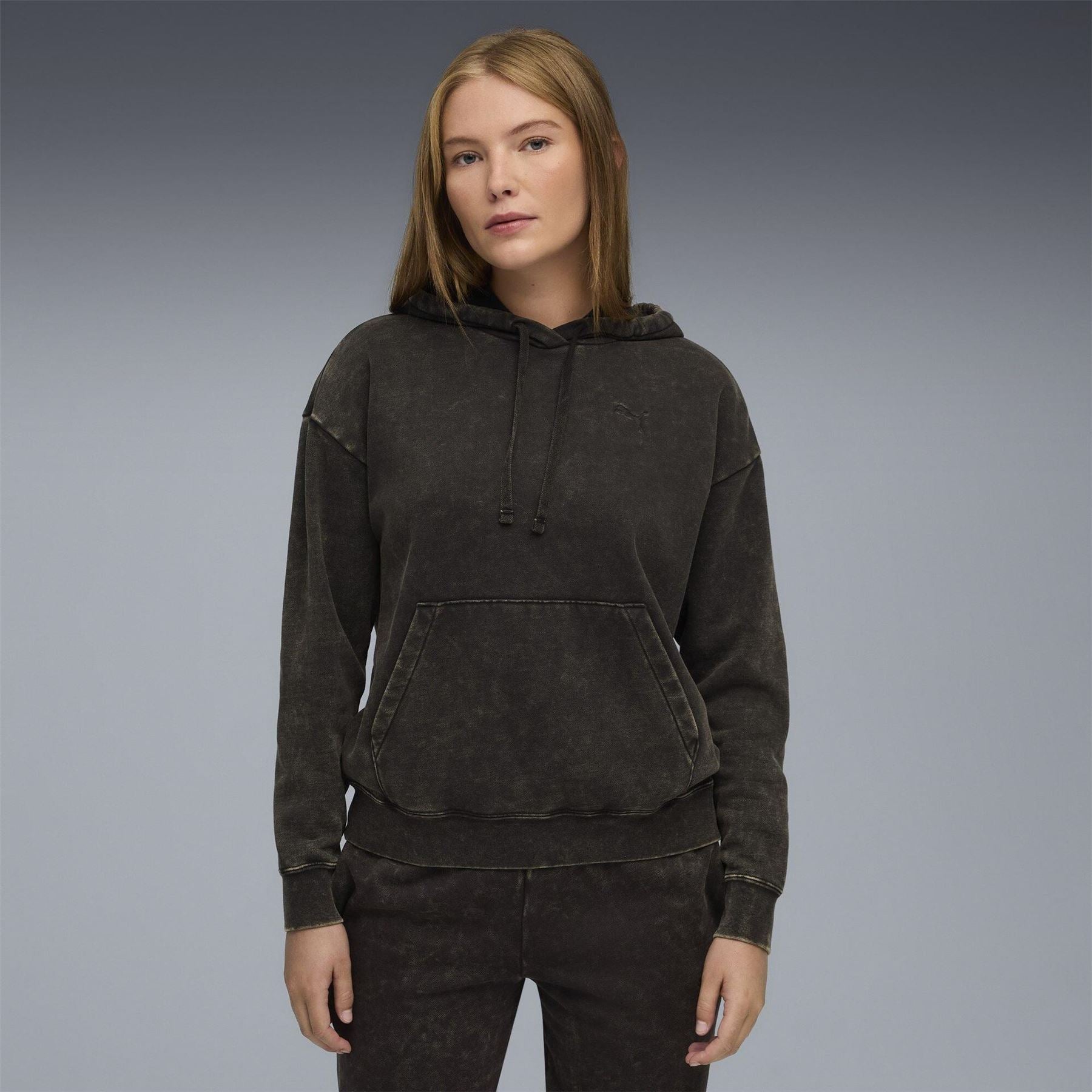 Puma Elevated Relaxed Wash Overhead Hoodie