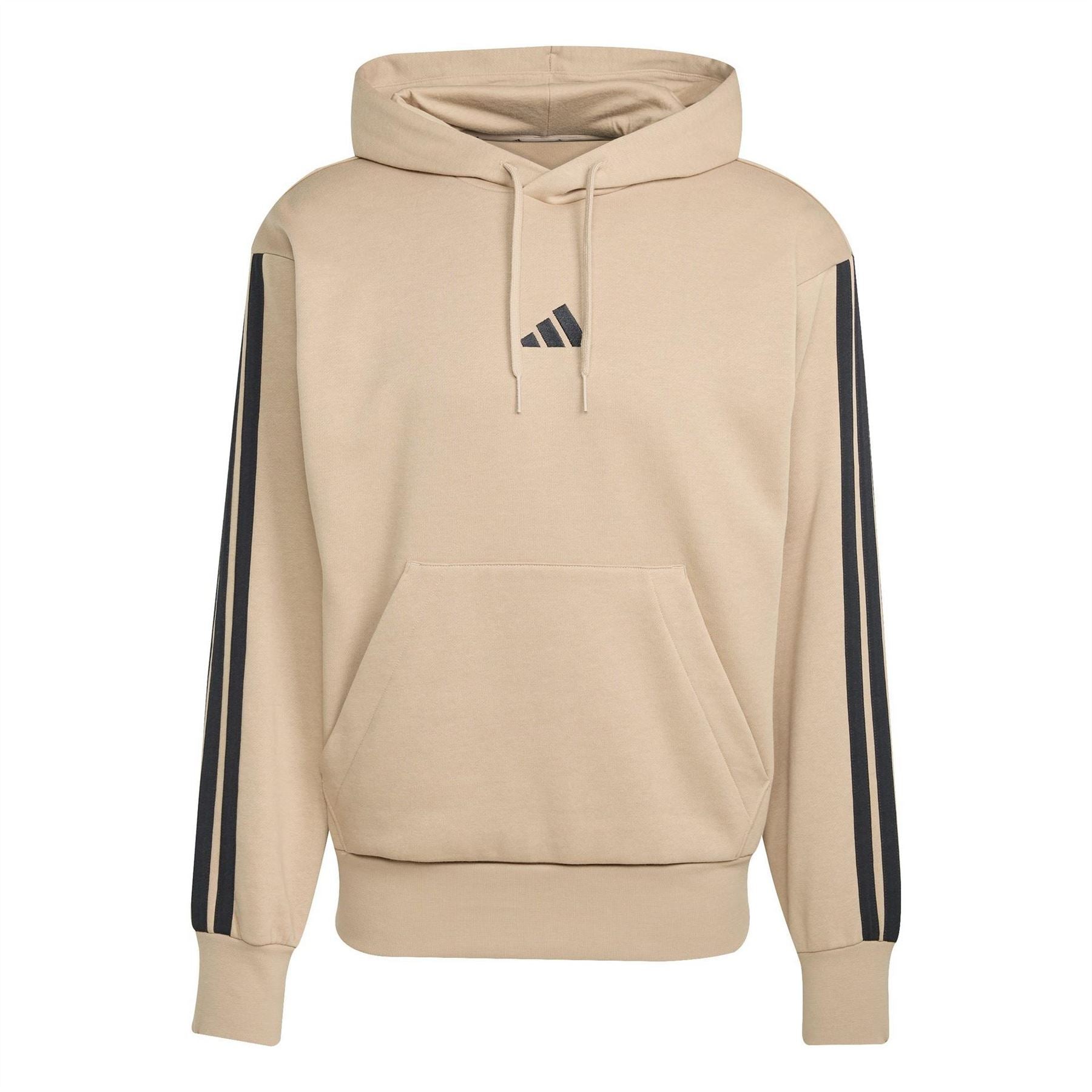 adidas Mens Fleece 3 Stripes Hoodie