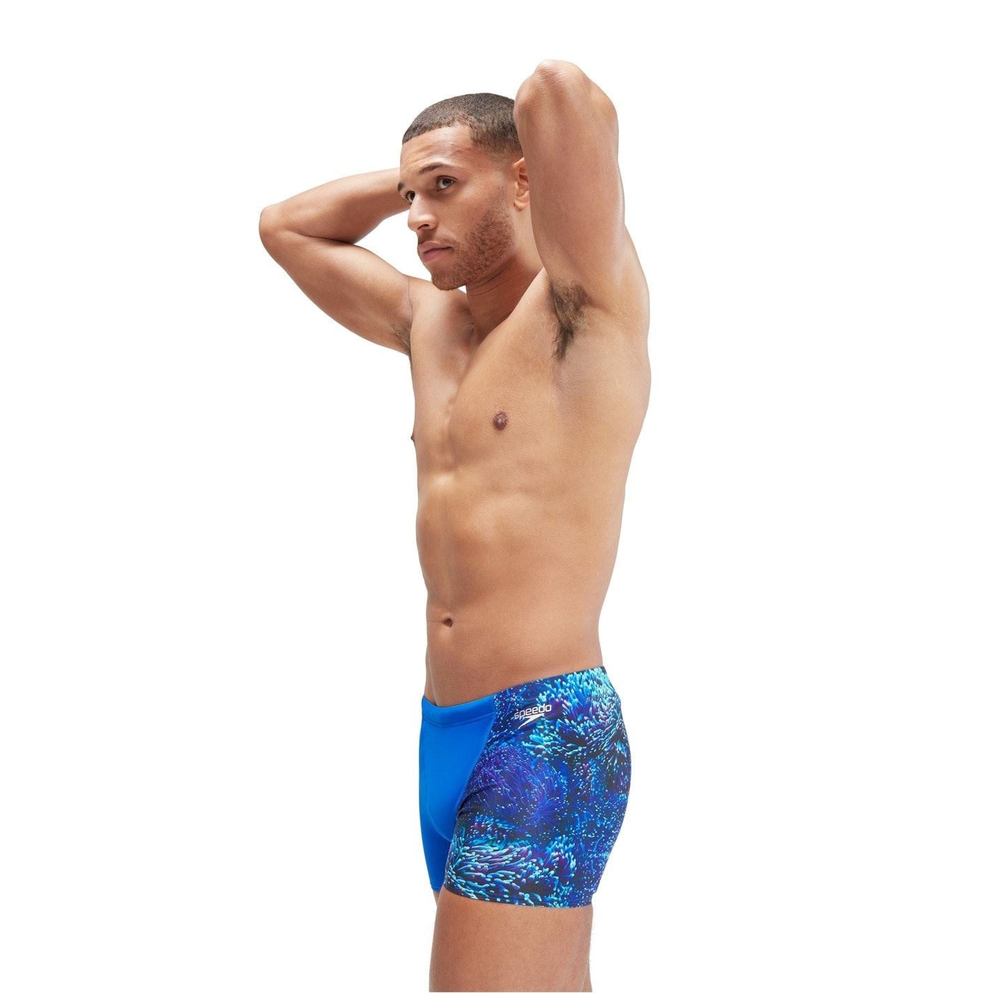 Speedo Mens All Over Print V Cut Aquashorts