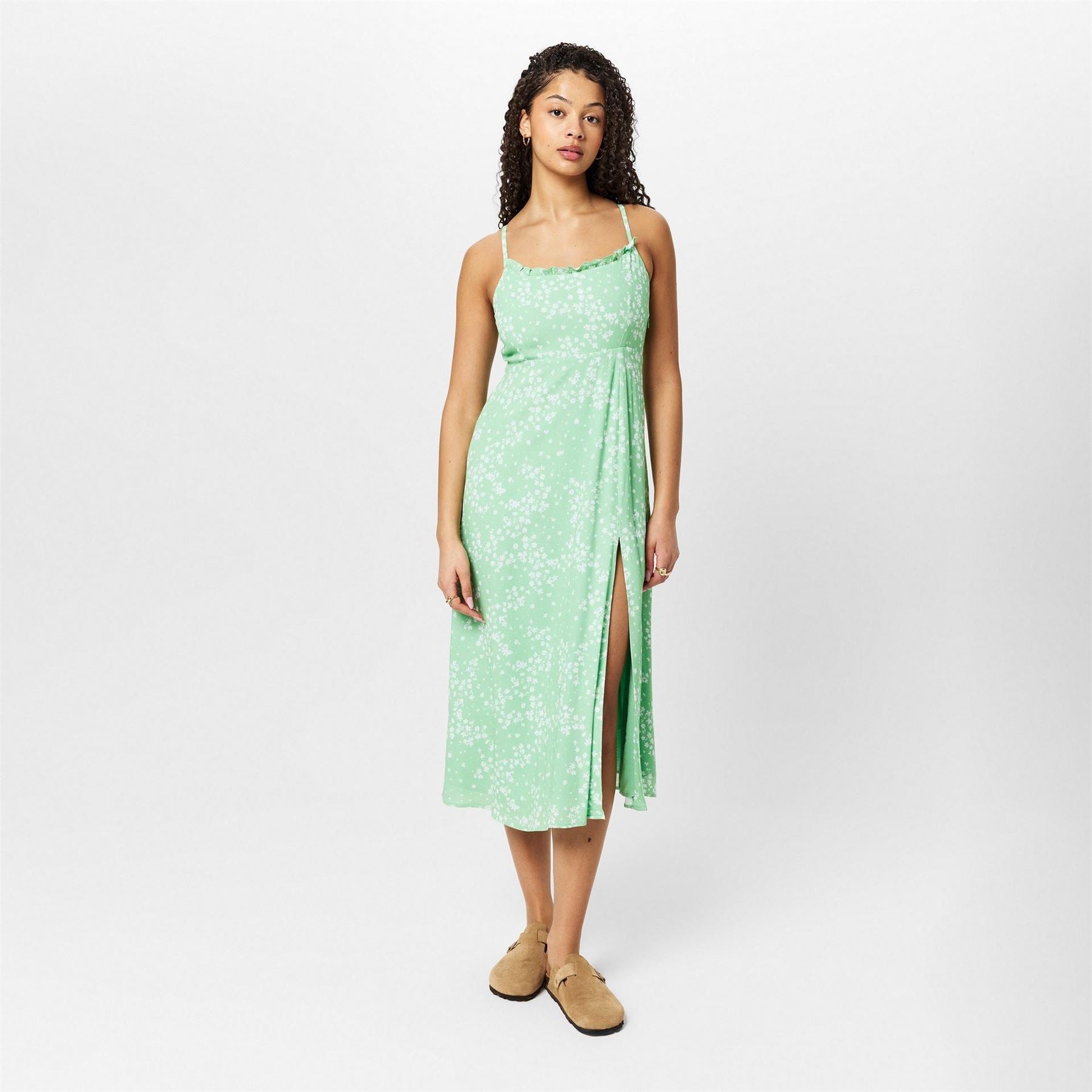Jack Wills Square Neck Midi A-Line Dress