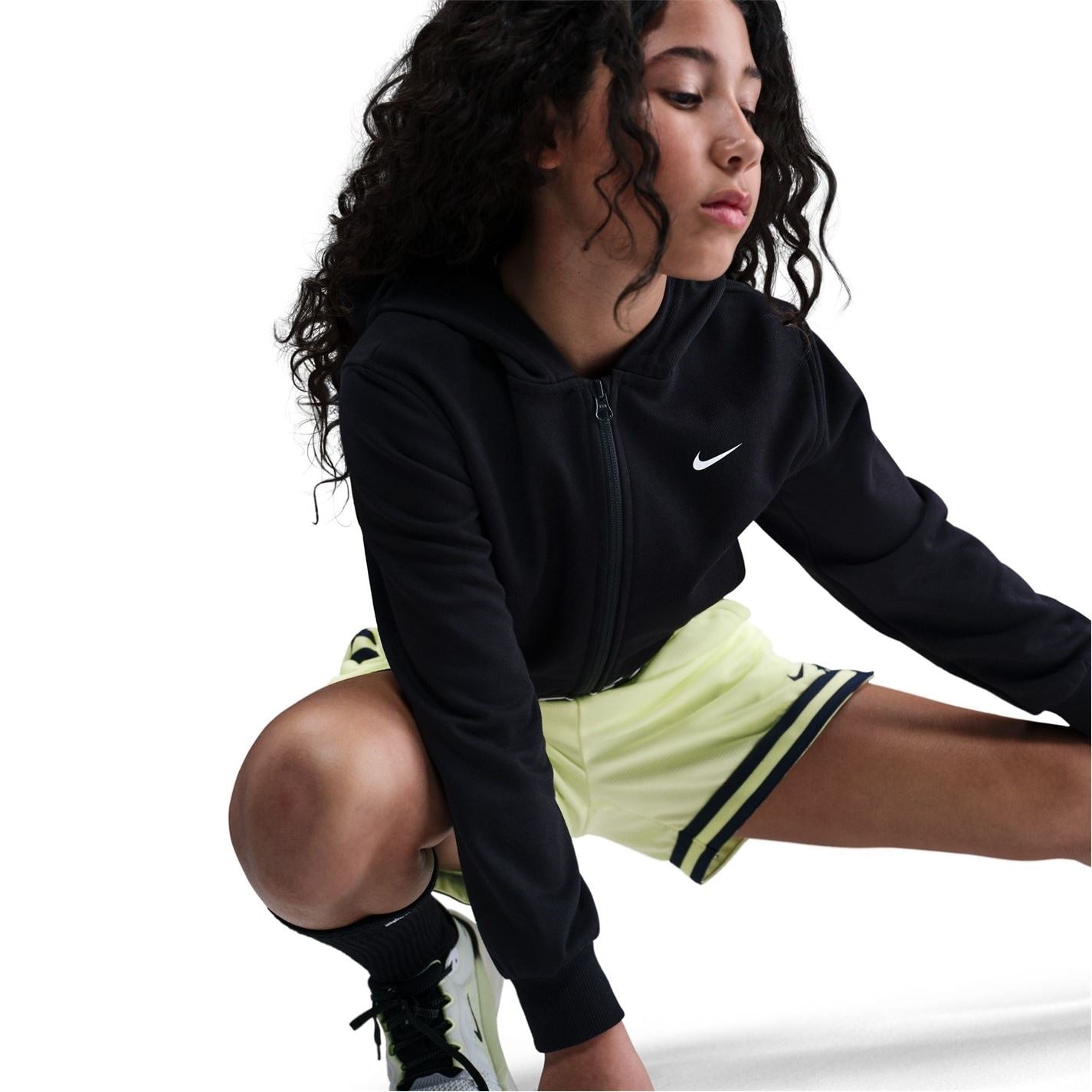 Nike Pro Dri Fit Full Zip Hoodie Juniors