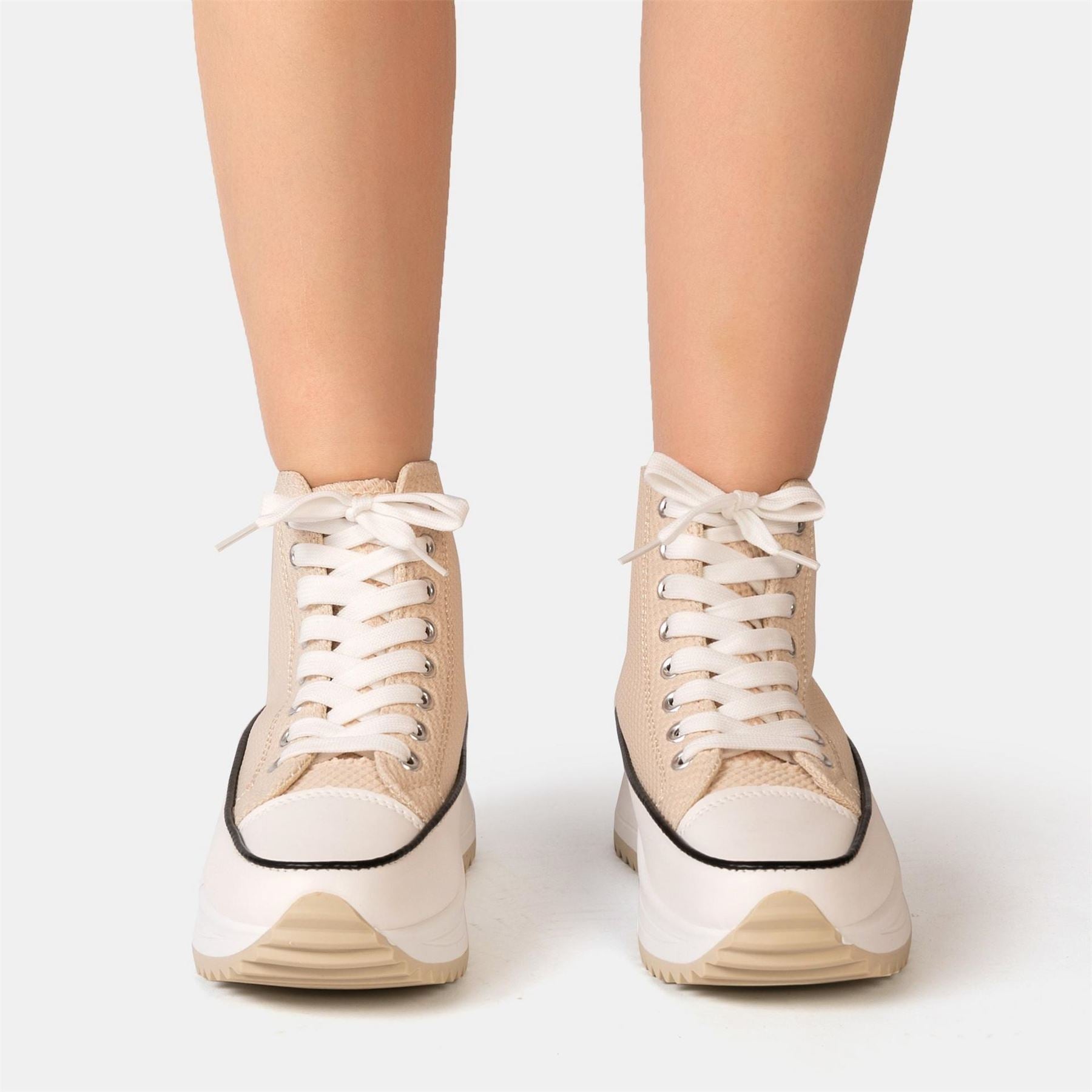 Firetrap Platform Hi Top Ladies Trainers