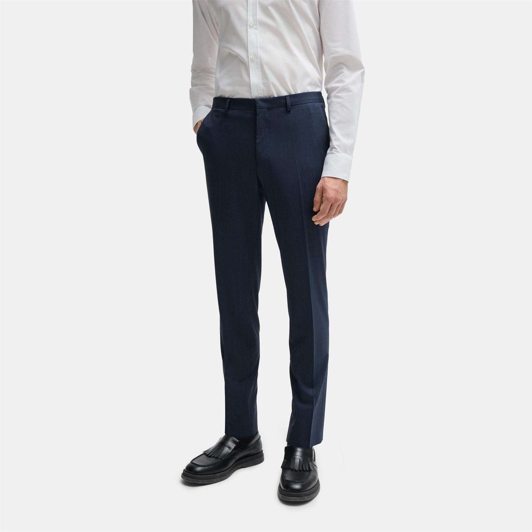 Hugo Hesten232x Solid Patterned Slim Chinos