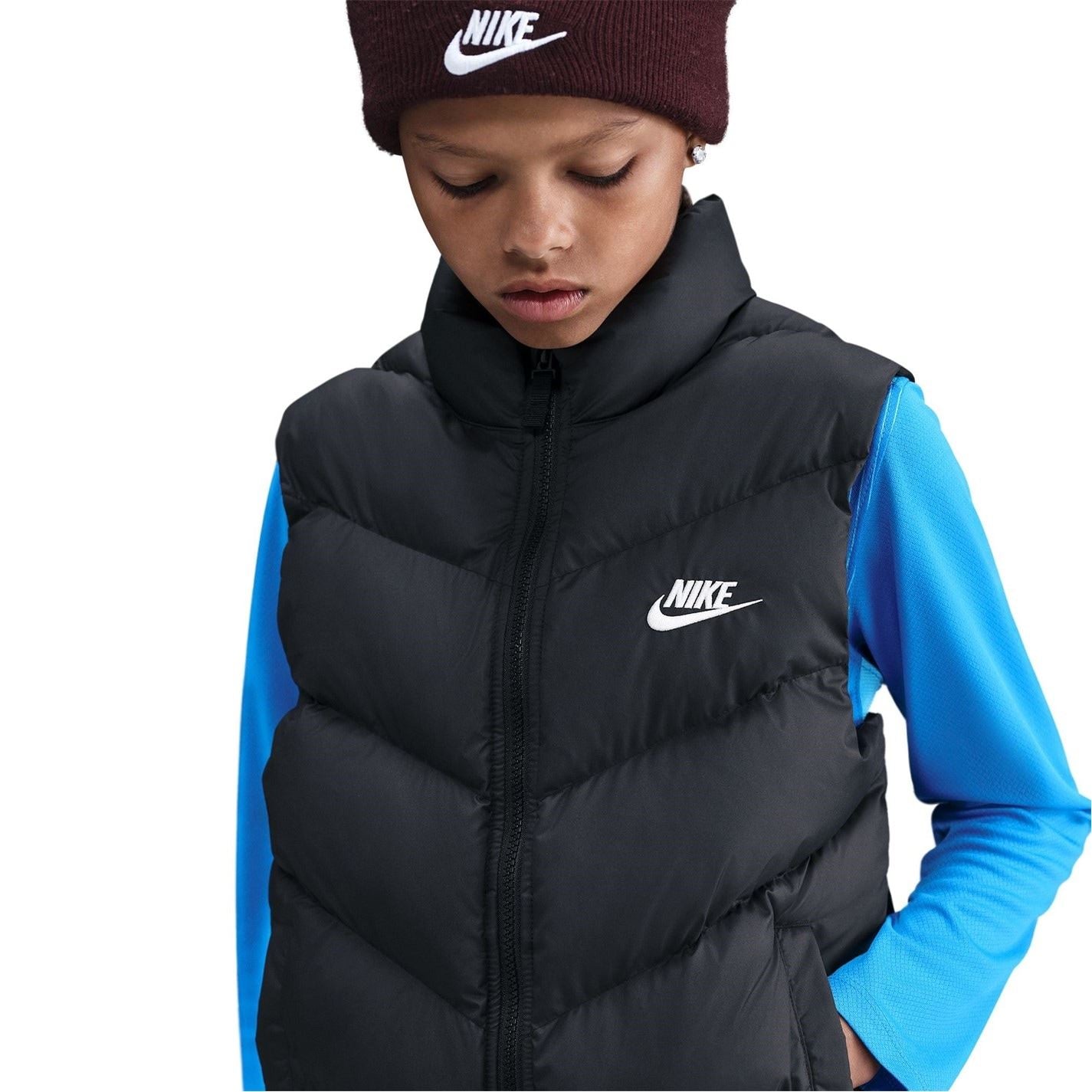 Nike Loose Fit Puffer Vest Juniors