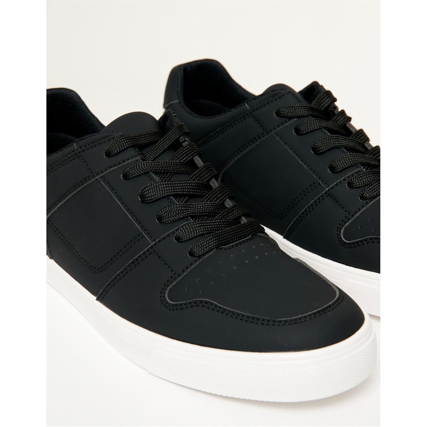 Threadbare Austin Stitch Detailed Court Trainers
