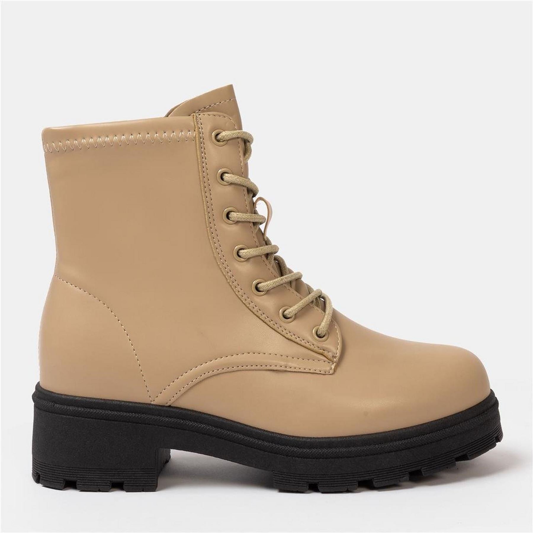 I Saw It First Womens Saw It First Biker Ankle Boots
