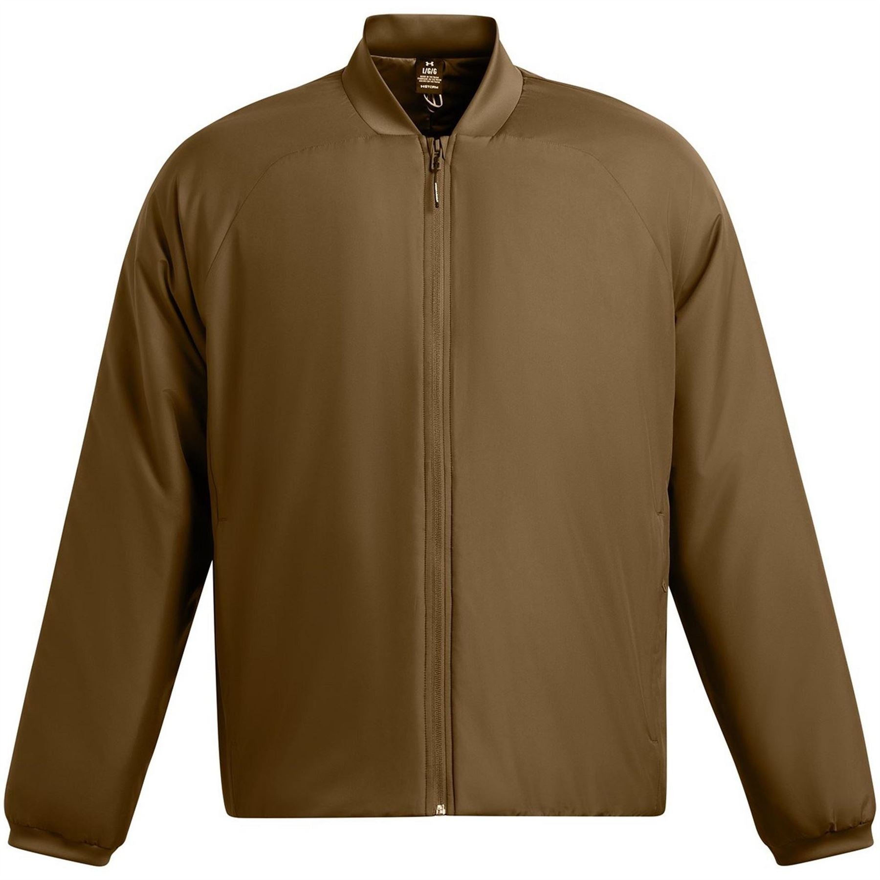 Under Armour Solid Patterned Ribbed Cuff Bomber Collar Bomber Jacket