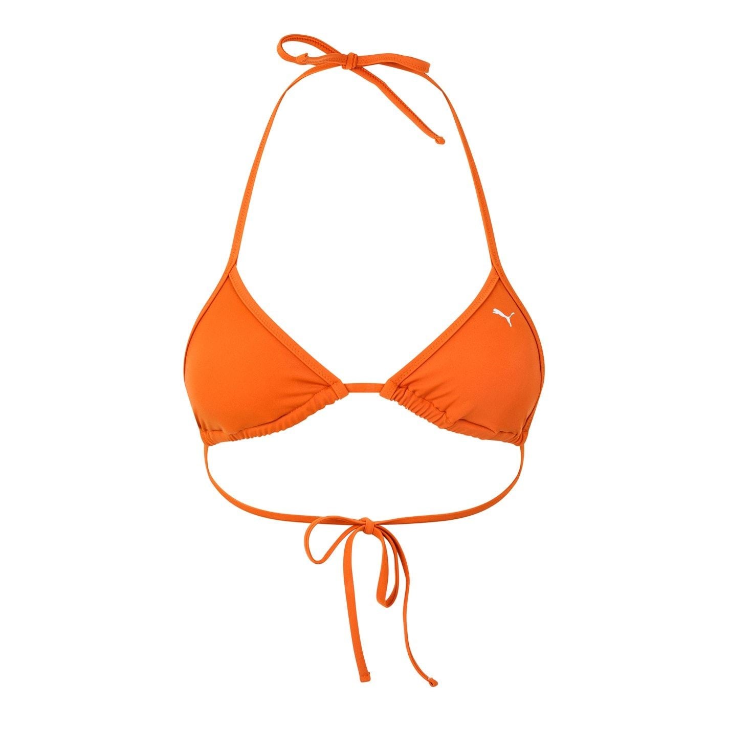 Puma Swim Triangle Bikini Top with Tie Closure