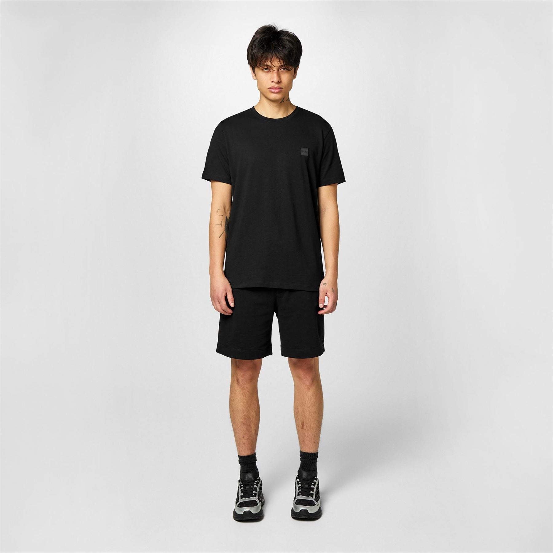 Boss Orange Mid Length Elasticated Drawstring Fleece Shorts