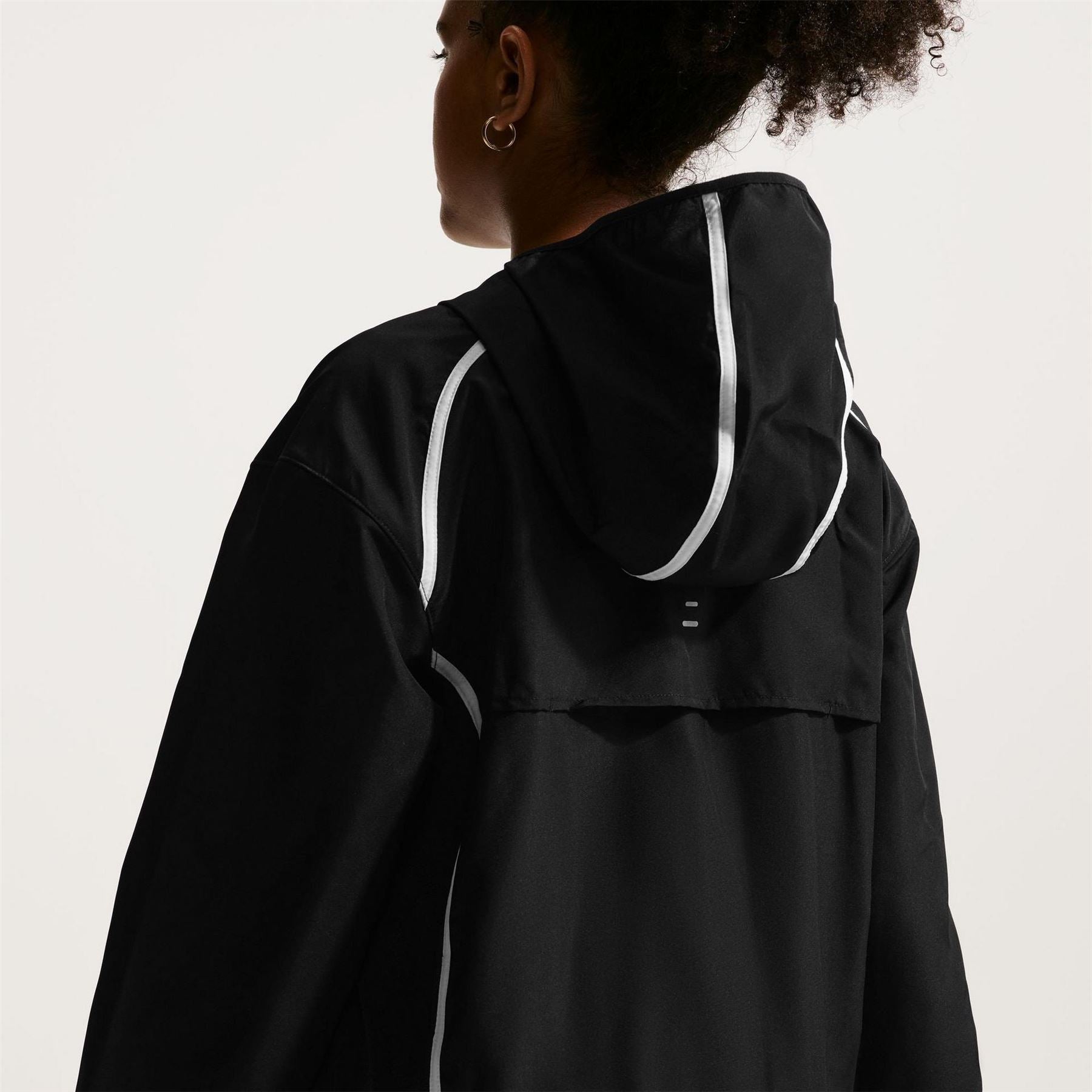 Nike Hooded Full Zipper Reflective Accent Track Jacket