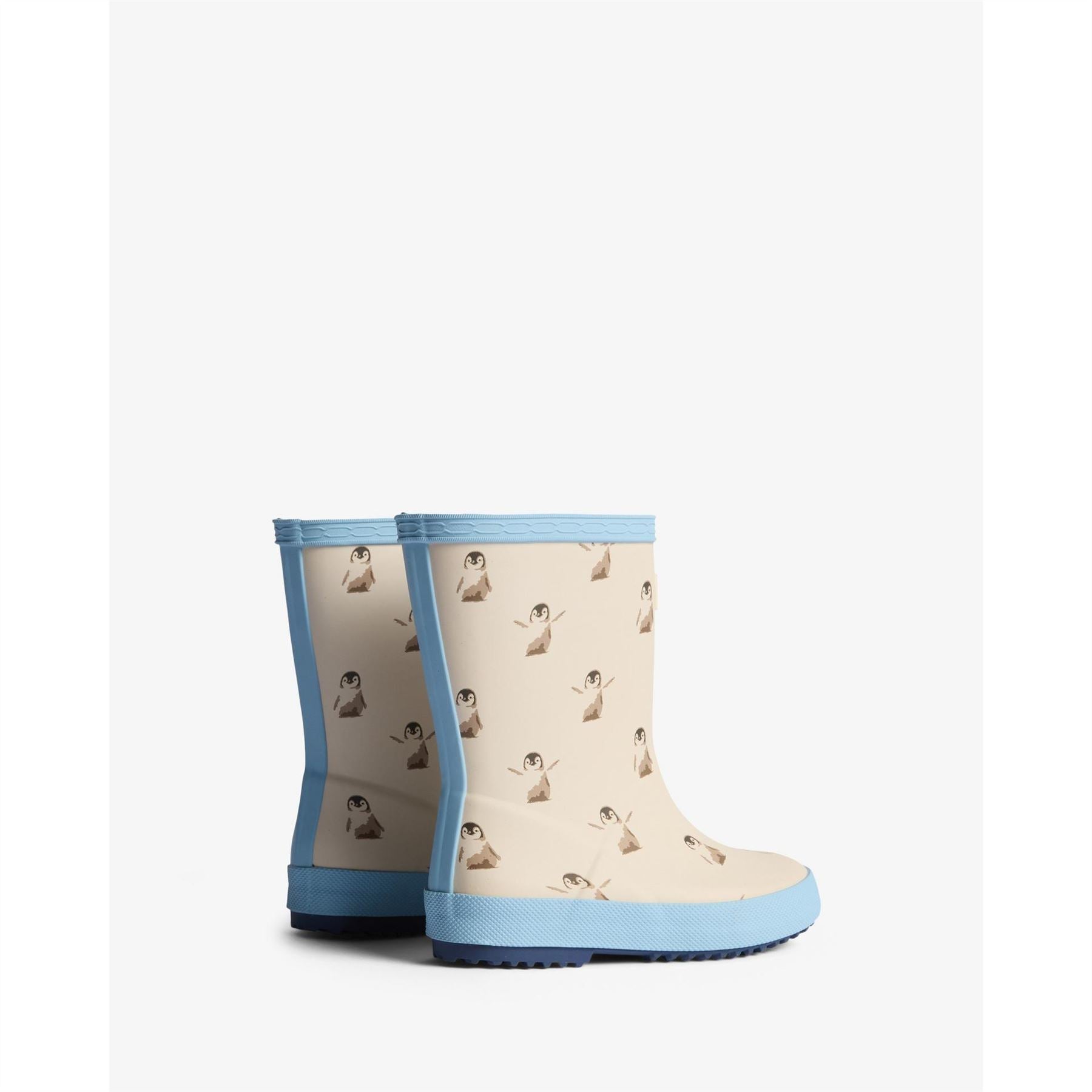 Hunter Penguin Cartoon Rain Boots with Lug Sole