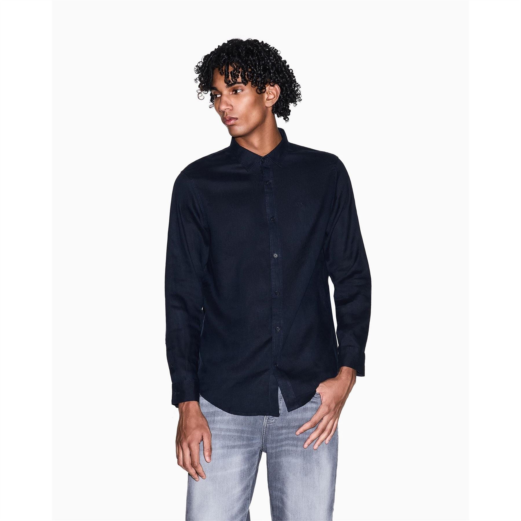 Armani Exchange Long Sleeve Oxford Shirt