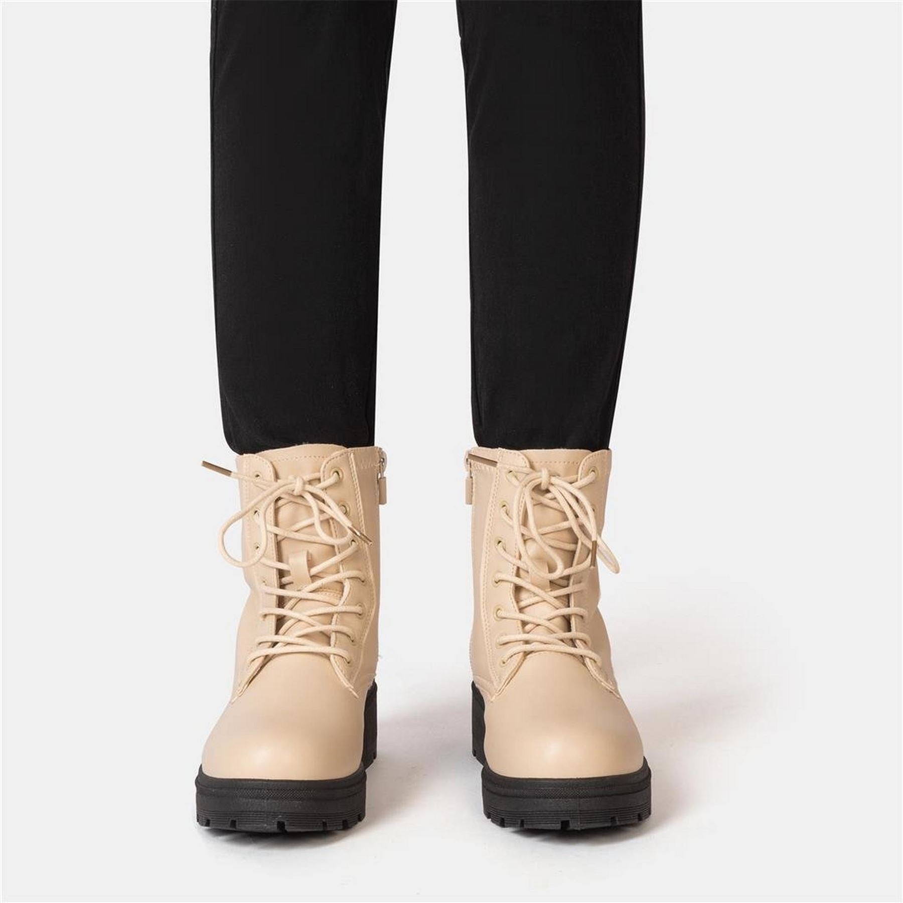 I Saw It First Womens Saw It First Biker Ankle Boots